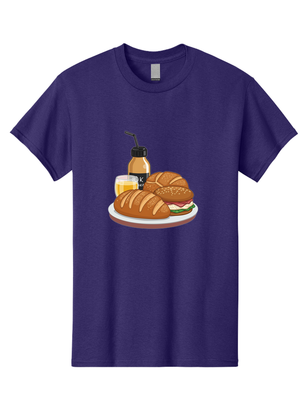 Croissant-Sandwich-And-Keket-Drink Men'S Graphic Tee, 100% Cotton, Comfortable Casual Summer Wear, Machine Washable, Vintage Camera, Old Camera, Antique Camera, Black Camera, Classic Photography, Photography Equipment, Nostalgic Device, Bam135
