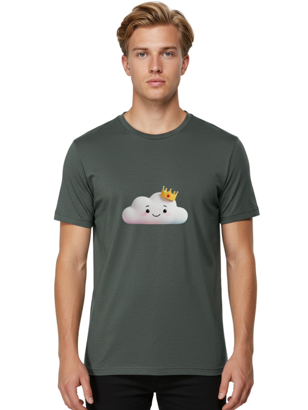 Crown-Cloud Men'S Graphic Tee, 100% Cotton, Comfortable Casual Summer Wear, Machine Washable, Vintage Camera, Old Camera, Antique Camera, Black Camera, Classic Photography, Photography Equipment, Nostalgic Device, Film Camera, Camera Art Bam136