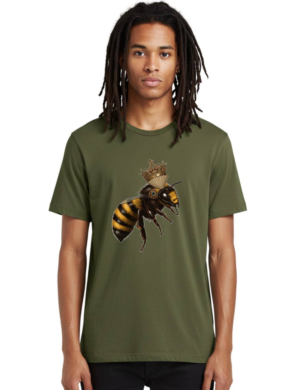 Crowned-Bee Men'S Graphic Tee, 100% Cotton, Comfortable Casual Summer Wear, Machine Washable, Vintage Camera, Old Camera, Antique Camera, Black Camera, Classic Photography, Photography Equipment, Nostalgic Device, Film Camera, Camera Art Bam137