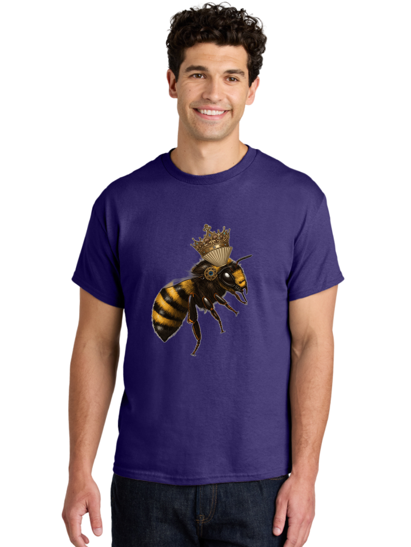 Crowned-Bee Men'S Graphic Tee, 100% Cotton, Comfortable Casual Summer Wear, Machine Washable, Vintage Camera, Old Camera, Antique Camera, Black Camera, Classic Photography, Photography Equipment, Nostalgic Device, Film Camera, Camera Art Bam137