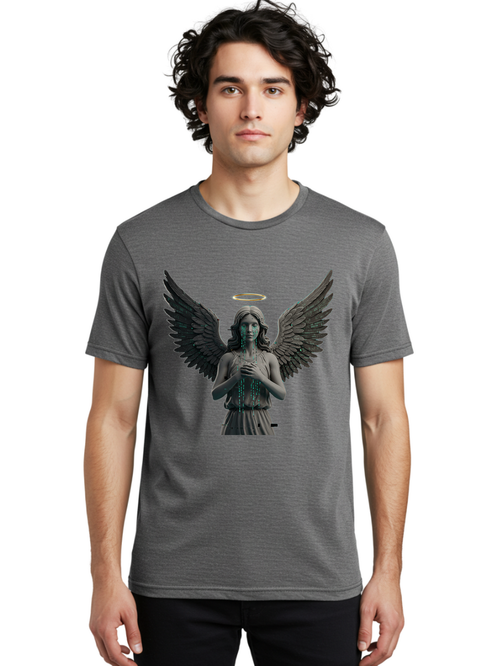 Crying-Angel-Statue Men'S Graphic Tee, 100% Cotton, Comfortable Casual Summer Wear, Machine Washable, Vintage Camera, Old Camera, Antique Camera, Black Camera, Classic Photography, Photography Equipment, Nostalgic Device, Film Camera, Bam140