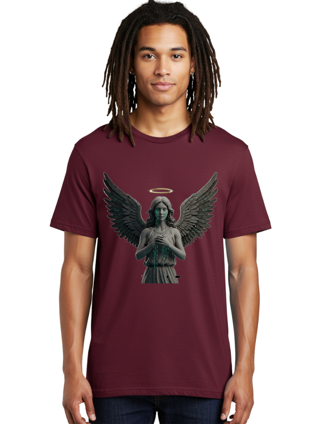 Crying-Angel-Statue Men'S Graphic Tee, 100% Cotton, Comfortable Casual Summer Wear, Machine Washable, Vintage Camera, Old Camera, Antique Camera, Black Camera, Classic Photography, Photography Equipment, Nostalgic Device, Film Camera, Bam140