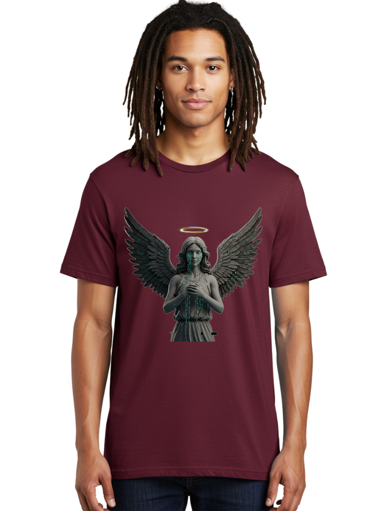 Crying-Angel-Statue Men'S Graphic Tee, 100% Cotton, Comfortable Casual Summer Wear, Machine Washable, Vintage Camera, Old Camera, Antique Camera, Black Camera, Classic Photography, Photography Equipment, Nostalgic Device, Film Camera, Bam140