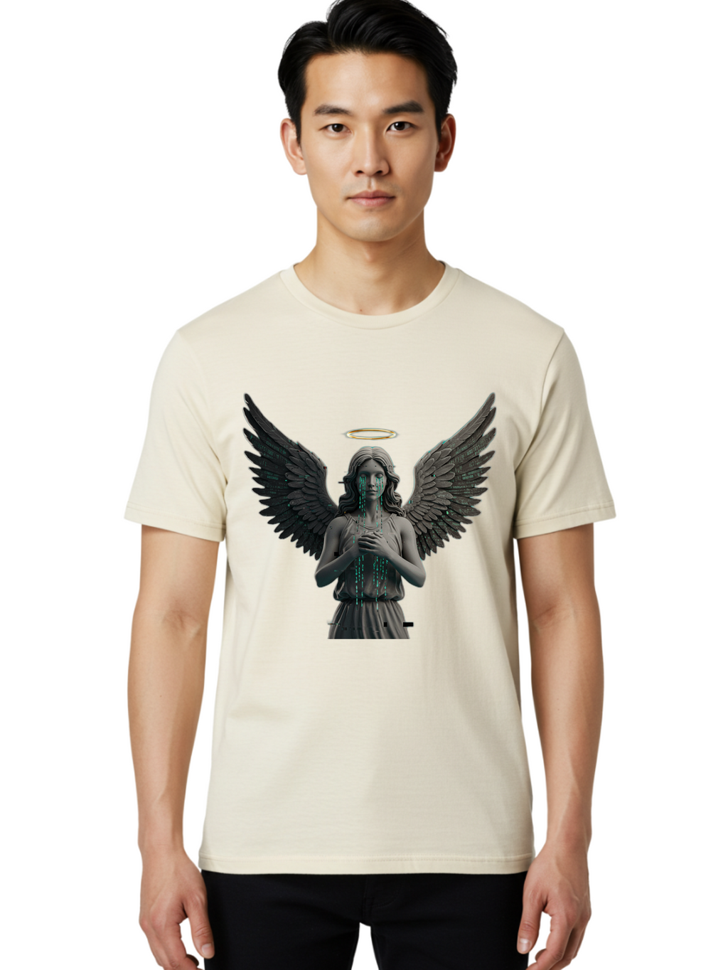 Crying-Angel-Statue Men'S Graphic Tee, 100% Cotton, Comfortable Casual Summer Wear, Machine Washable, Vintage Camera, Old Camera, Antique Camera, Black Camera, Classic Photography, Photography Equipment, Nostalgic Device, Film Camera, Bam140