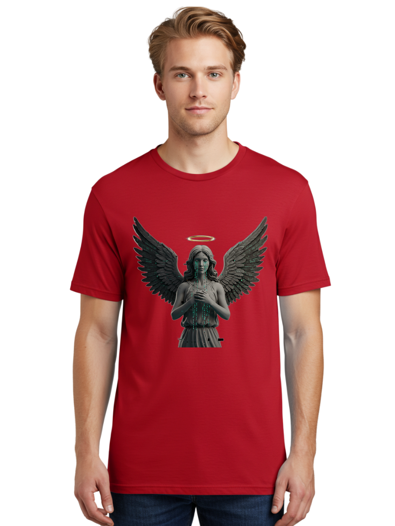 Crying-Angel-Statue Men'S Graphic Tee, 100% Cotton, Comfortable Casual Summer Wear, Machine Washable, Vintage Camera, Old Camera, Antique Camera, Black Camera, Classic Photography, Photography Equipment, Nostalgic Device, Film Camera, Bam140