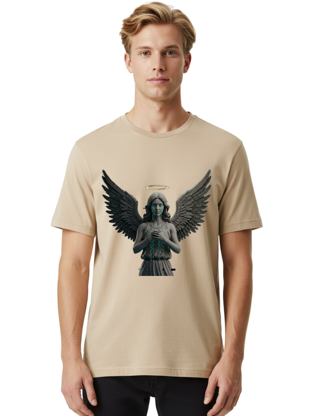 Crying-Angel-Statue Men'S Graphic Tee, 100% Cotton, Comfortable Casual Summer Wear, Machine Washable, Vintage Camera, Old Camera, Antique Camera, Black Camera, Classic Photography, Photography Equipment, Nostalgic Device, Film Camera, Bam140