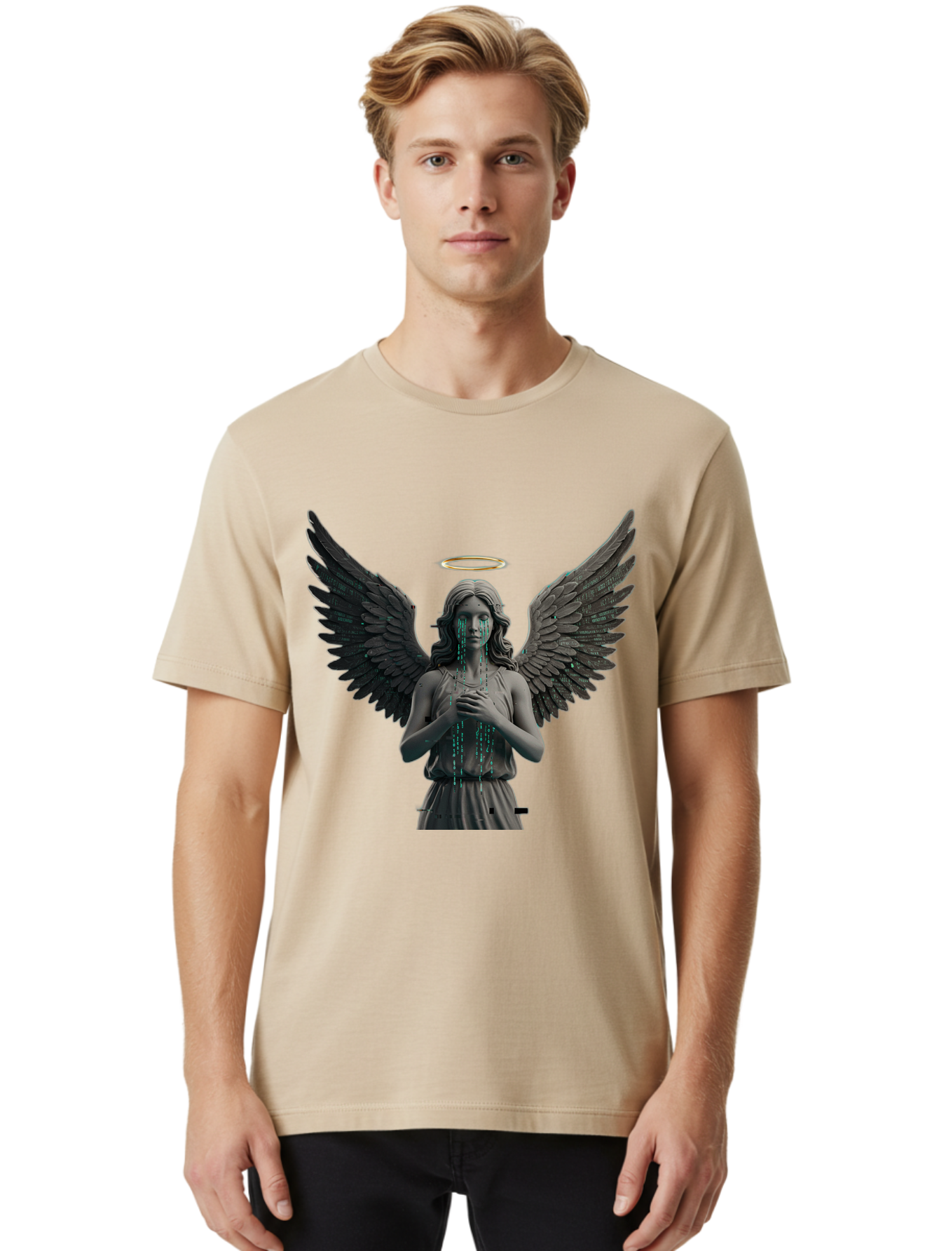 Crying-Angel-Statue Men'S Graphic Tee, 100% Cotton, Comfortable Casual Summer Wear, Machine Washable, Vintage Camera, Old Camera, Antique Camera, Black Camera, Classic Photography, Photography Equipment, Nostalgic Device, Film Camera, Bam140