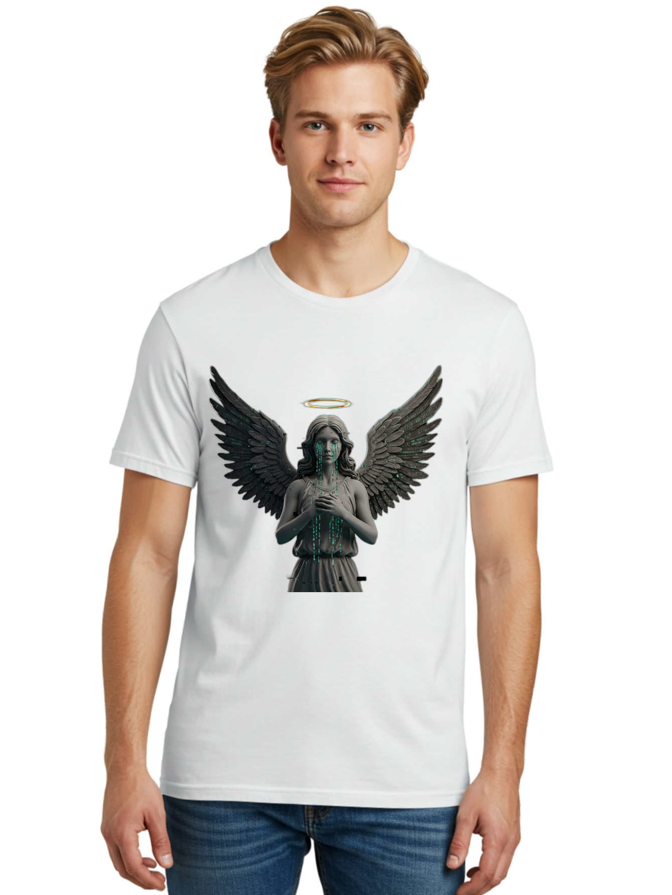 Crying-Angel-Statue Men'S Graphic Tee, 100% Cotton, Comfortable Casual Summer Wear, Machine Washable, Vintage Camera, Old Camera, Antique Camera, Black Camera, Classic Photography, Photography Equipment, Nostalgic Device, Film Camera, Bam140