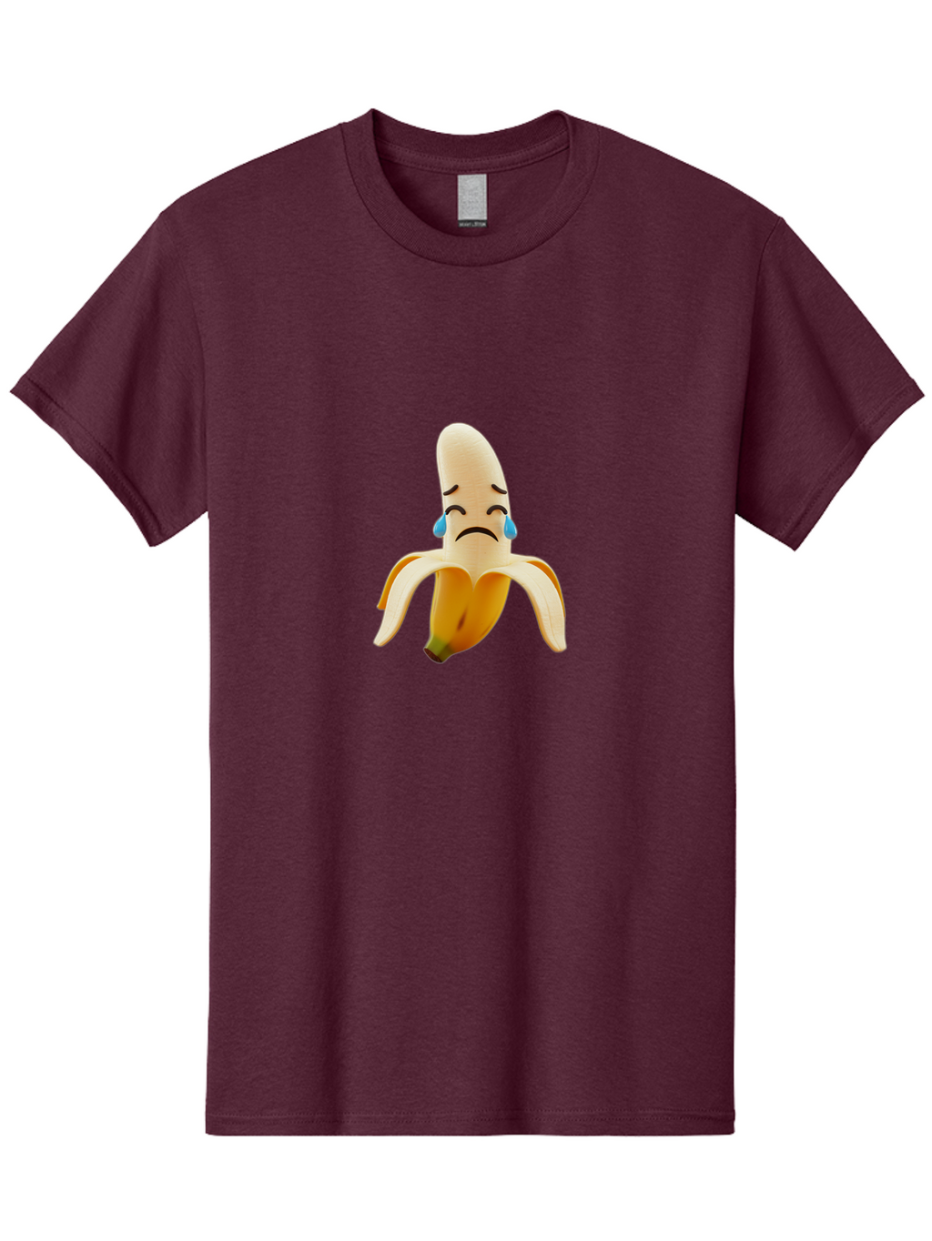 Crying-Banana-1 Men'S Graphic Tee, 100% Cotton, Comfortable Casual Summer Wear, Machine Washable, Vintage Camera, Old Camera, Antique Camera, Black Camera, Classic Photography, Photography Equipment, Nostalgic Device, Film Camera, Camera Art Bam142