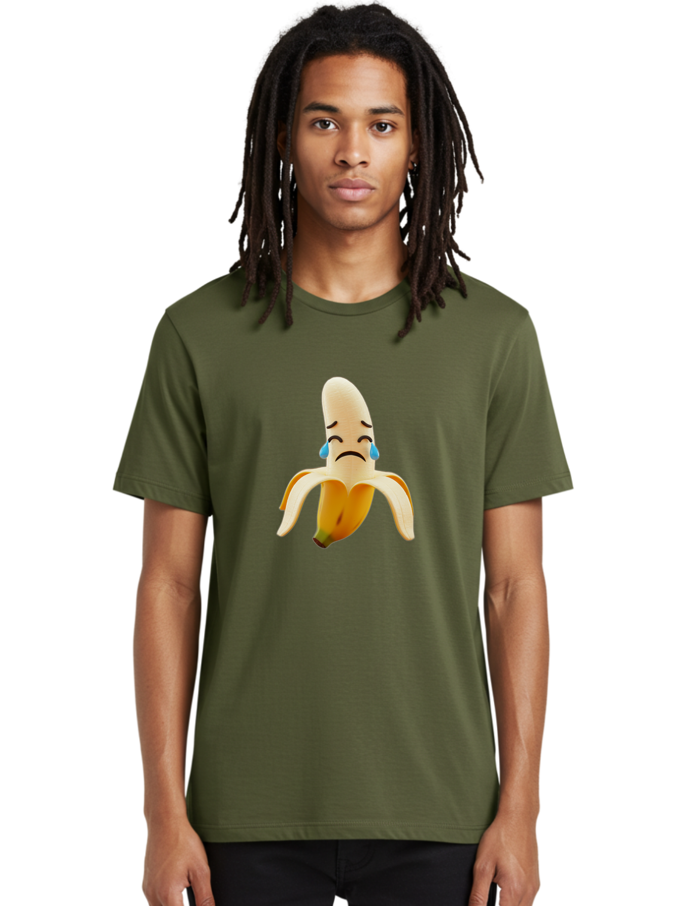 Crying-Banana-1 Men'S Graphic Tee, 100% Cotton, Comfortable Casual Summer Wear, Machine Washable, Vintage Camera, Old Camera, Antique Camera, Black Camera, Classic Photography, Photography Equipment, Nostalgic Device, Film Camera, Camera Art Bam142