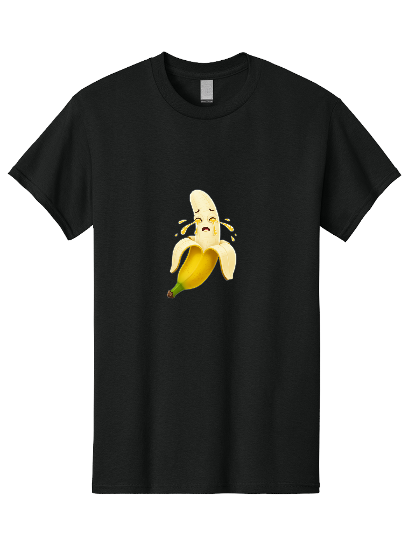 Crying-Banana-3 Men'S Graphic Tee, 100% Cotton, Comfortable Casual Summer Wear, Machine Washable, Vintage Camera, Old Camera, Antique Camera, Black Camera, Classic Photography, Photography Equipment, Nostalgic Device, Film Camera, Camera Art Bam144