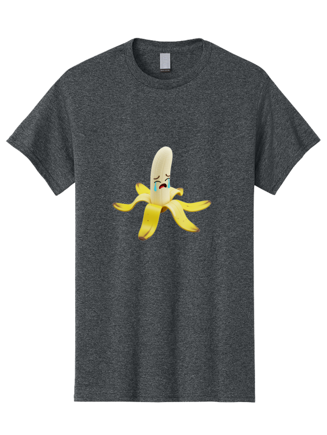 Crying-Banana-4 Men'S Graphic Tee, 100% Cotton, Comfortable Casual Summer Wear, Machine Washable, Vintage Camera, Old Camera, Antique Camera, Black Camera, Classic Photography, Photography Equipment, Nostalgic Device, Film Camera, Camera Art Bam145