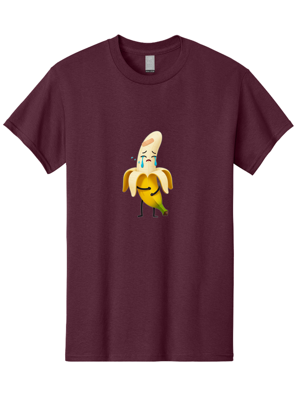 Crying-Banana-5 Men'S Graphic Tee, 100% Cotton, Comfortable Casual Summer Wear, Machine Washable, Vintage Camera, Old Camera, Antique Camera, Black Camera, Classic Photography, Photography Equipment, Nostalgic Device, Film Camera, Camera Art Bam146