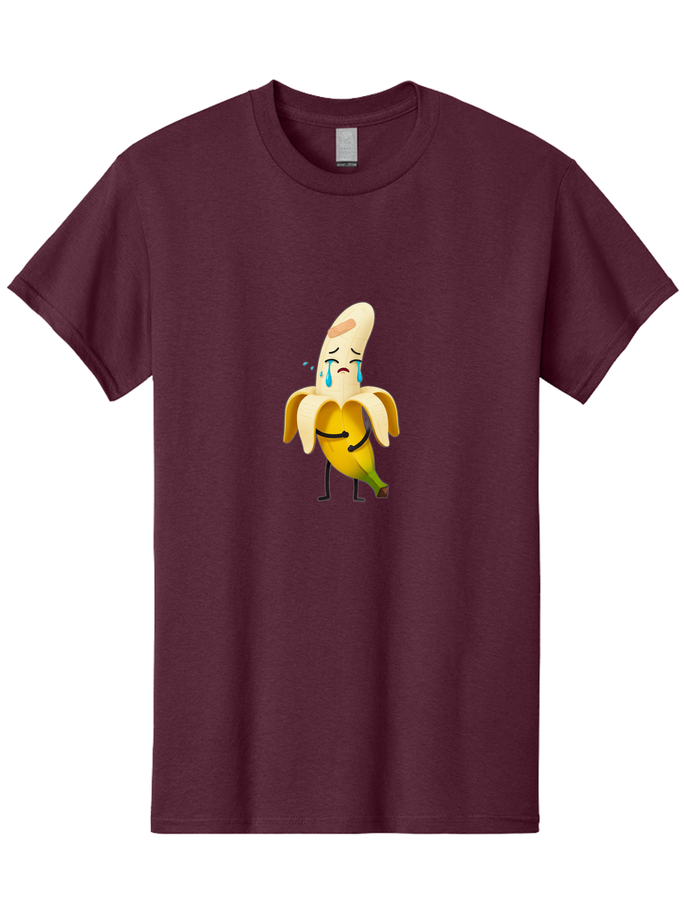 Crying-Banana-5 Men'S Graphic Tee, 100% Cotton, Comfortable Casual Summer Wear, Machine Washable, Vintage Camera, Old Camera, Antique Camera, Black Camera, Classic Photography, Photography Equipment, Nostalgic Device, Film Camera, Camera Art Bam146