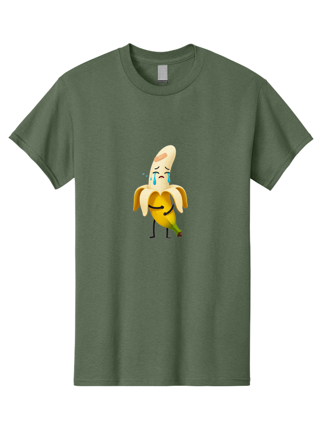 Crying-Banana-5 Men'S Graphic Tee, 100% Cotton, Comfortable Casual Summer Wear, Machine Washable, Vintage Camera, Old Camera, Antique Camera, Black Camera, Classic Photography, Photography Equipment, Nostalgic Device, Film Camera, Camera Art Bam146