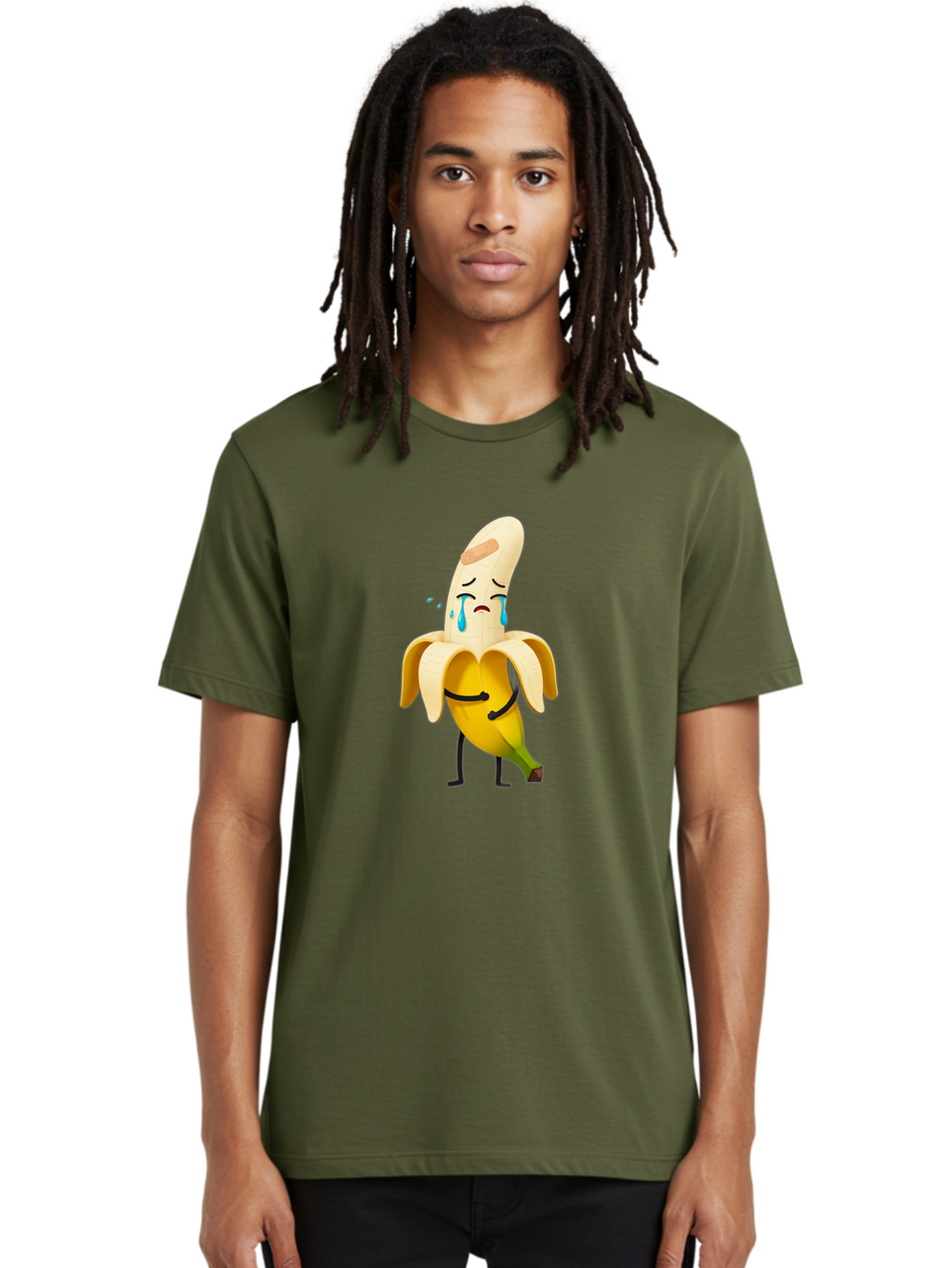 Crying-Banana-5 Men'S Graphic Tee, 100% Cotton, Comfortable Casual Summer Wear, Machine Washable, Vintage Camera, Old Camera, Antique Camera, Black Camera, Classic Photography, Photography Equipment, Nostalgic Device, Film Camera, Camera Art Bam146