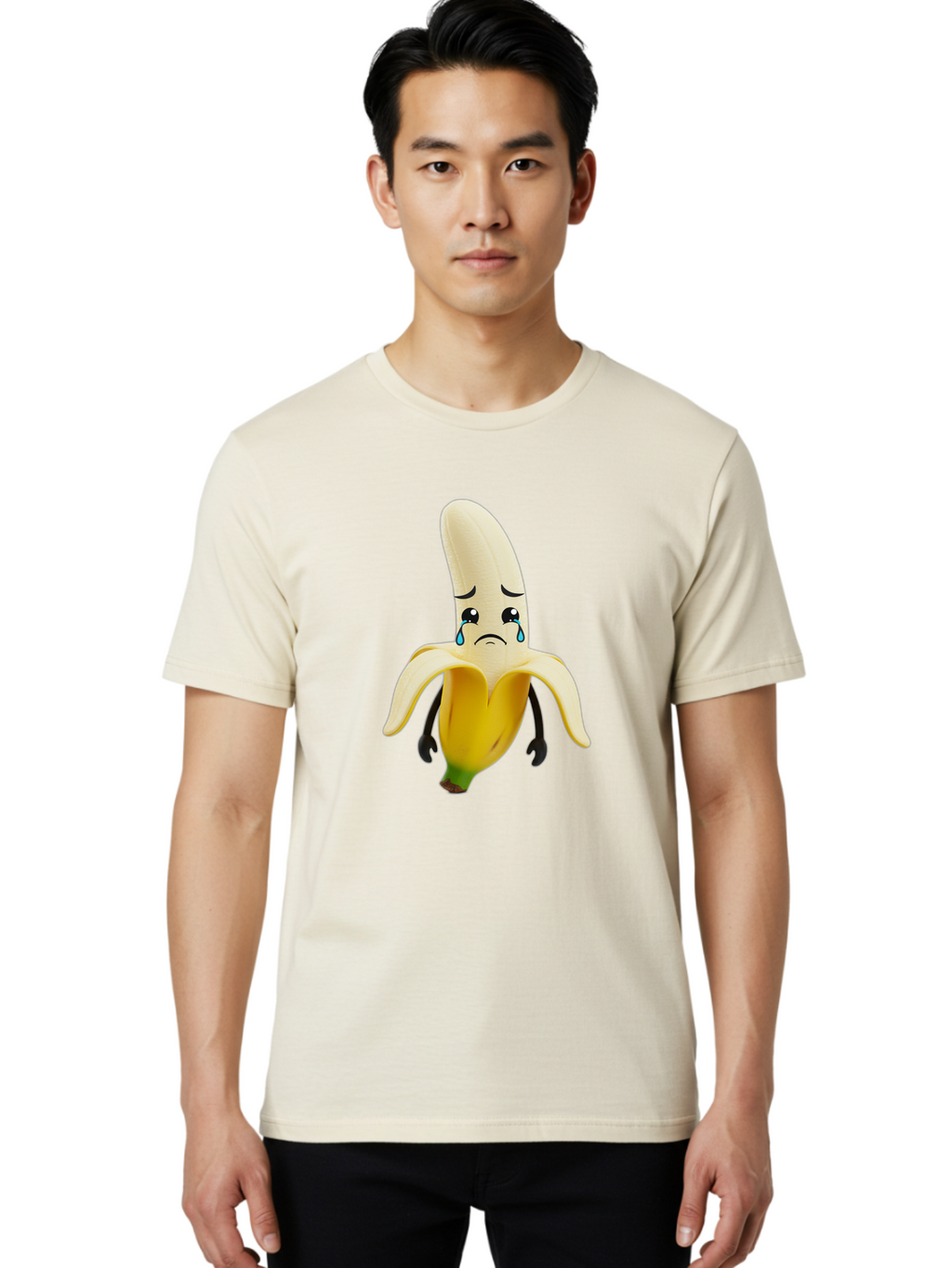 Crying-Banana-7 Men'S Graphic Tee, 100% Cotton, Comfortable Casual Summer Wear, Machine Washable, Vintage Camera, Old Camera, Antique Camera, Black Camera, Classic Photography, Photography Equipment, Nostalgic Device, Film Camera, Camera Art Bam148