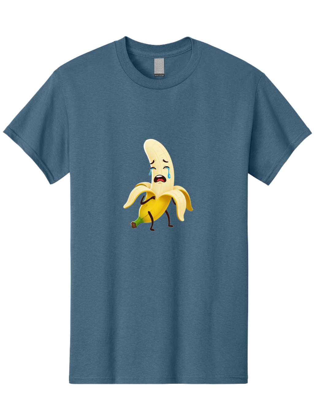 Crying-Banana-Character Men'S Graphic Tee, 100% Cotton, Comfortable Casual Summer Wear, Machine Washable, Vintage Camera, Old Camera, Antique Camera, Black Camera, Classic Photography, Photography Equipment, Nostalgic Device, Film Camera, Bam149