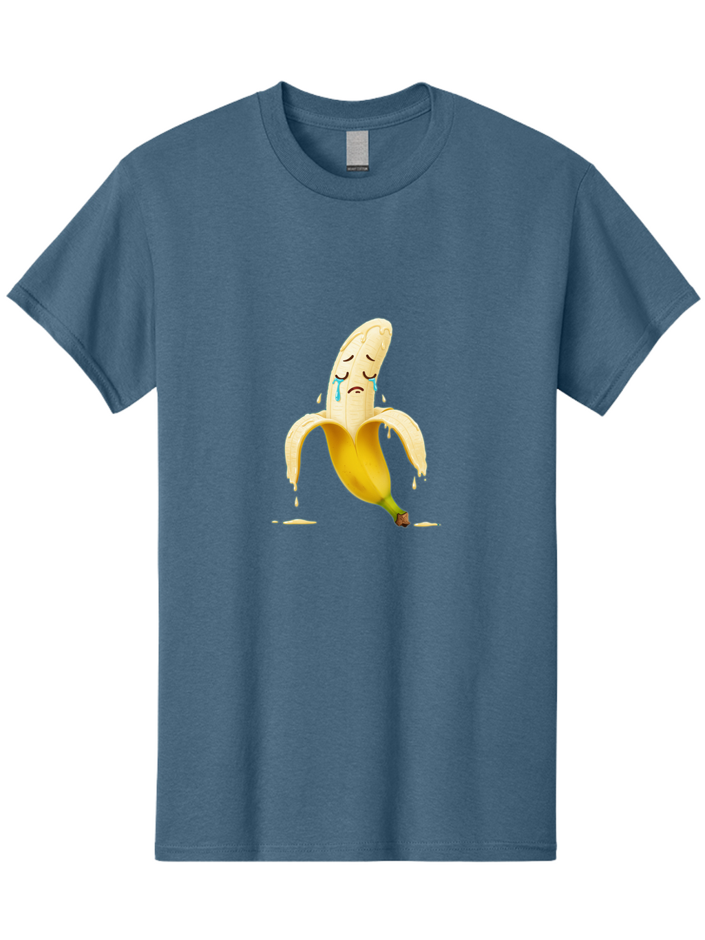 Crying-Banana-Peel-1 Men'S Graphic Tee, 100% Cotton, Comfortable Casual Summer Wear, Machine Washable, Vintage Camera, Old Camera, Antique Camera, Black Camera, Classic Photography, Photography Equipment, Nostalgic Device, Film Camera, Bam150