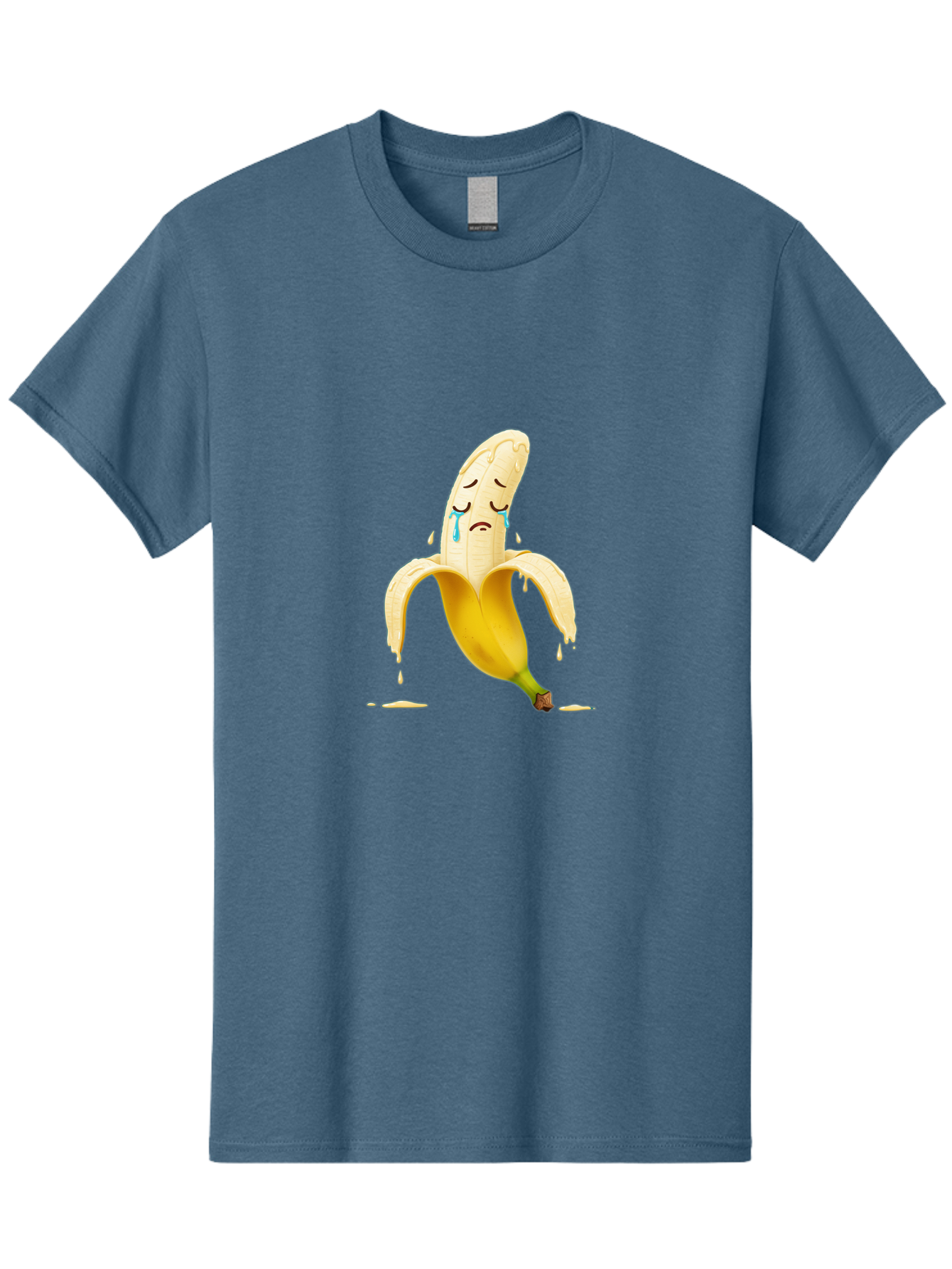 Crying-Banana-Peel-1 Men'S Graphic Tee, 100% Cotton, Comfortable Casual Summer Wear, Machine Washable, Vintage Camera, Old Camera, Antique Camera, Black Camera, Classic Photography, Photography Equipment, Nostalgic Device, Film Camera, Bam150