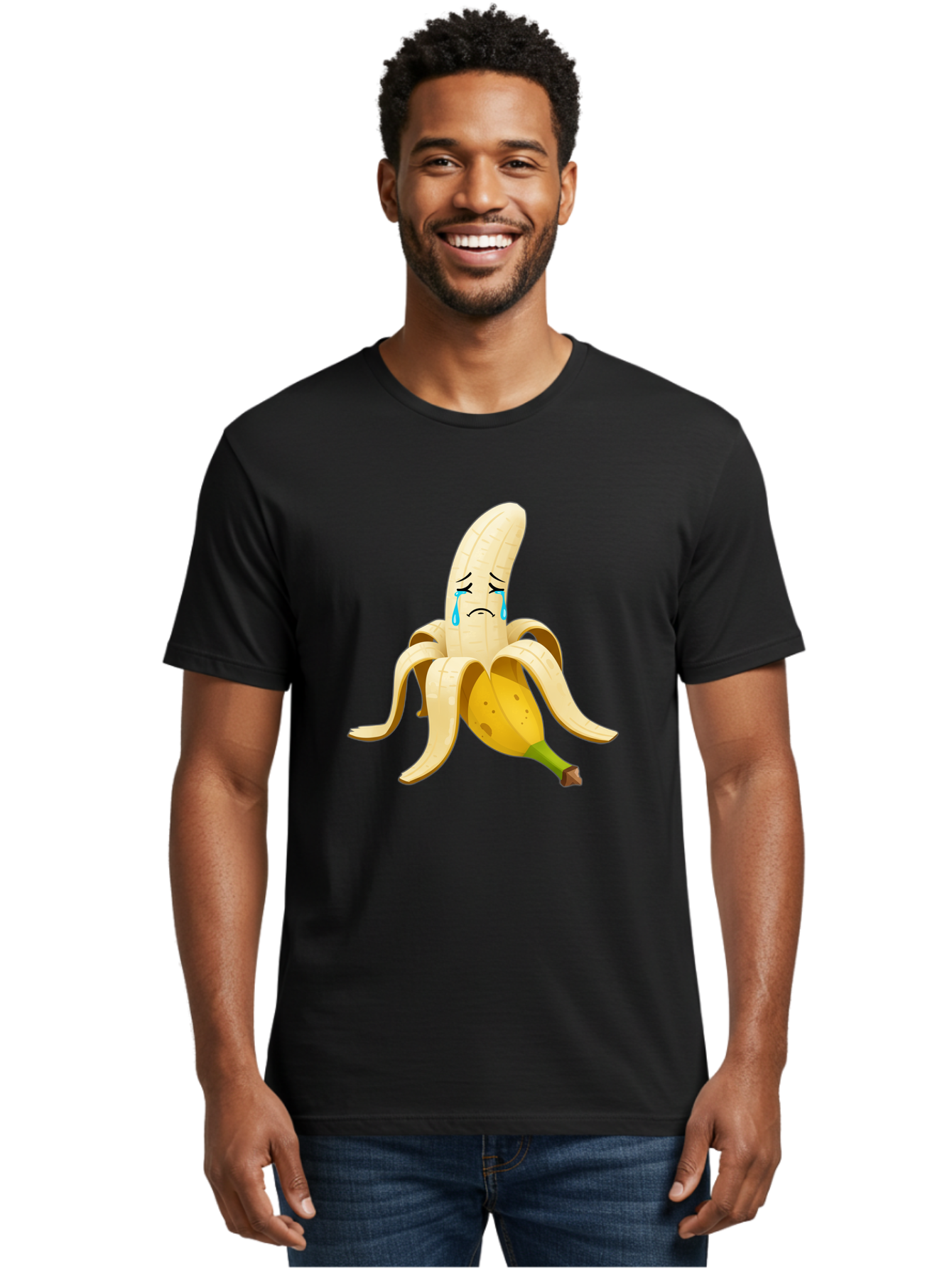 Crying-Banana-Peel Men'S Graphic Tee, 100% Cotton, Comfortable Casual Summer Wear, Machine Washable, Vintage Camera, Old Camera, Antique Camera, Black Camera, Classic Photography, Photography Equipment, Nostalgic Device, Film Camera, Bam151