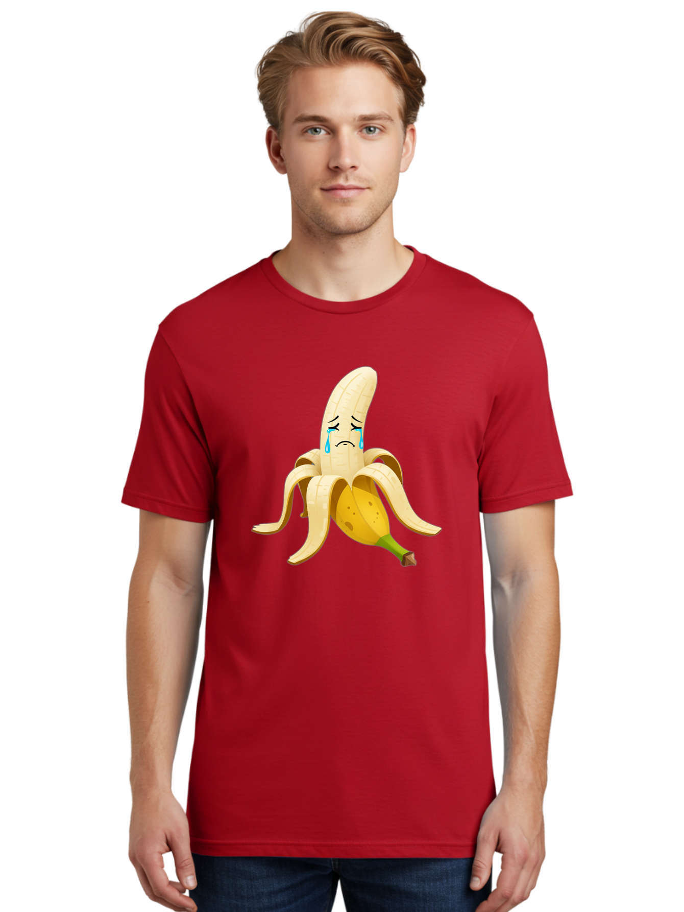 Crying-Banana-Peel Men'S Graphic Tee, 100% Cotton, Comfortable Casual Summer Wear, Machine Washable, Vintage Camera, Old Camera, Antique Camera, Black Camera, Classic Photography, Photography Equipment, Nostalgic Device, Film Camera, Bam151