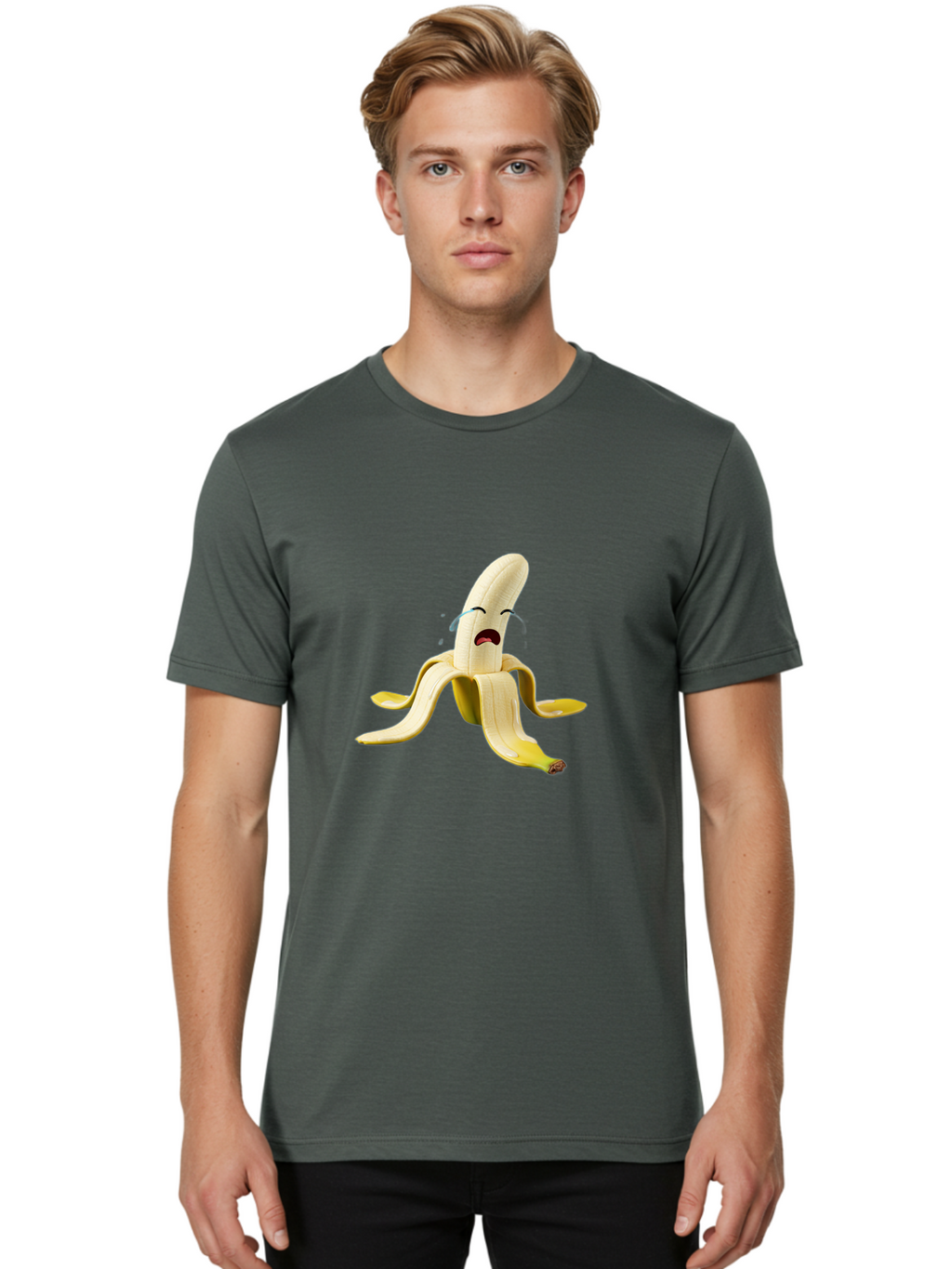 Crying-Banana Men'S Graphic Tee, 100% Cotton, Comfortable Casual Summer Wear, Machine Washable, Vintage Camera, Old Camera, Antique Camera, Black Camera, Classic Photography, Photography Equipment, Nostalgic Device, Film Camera, Camera Art Bam152