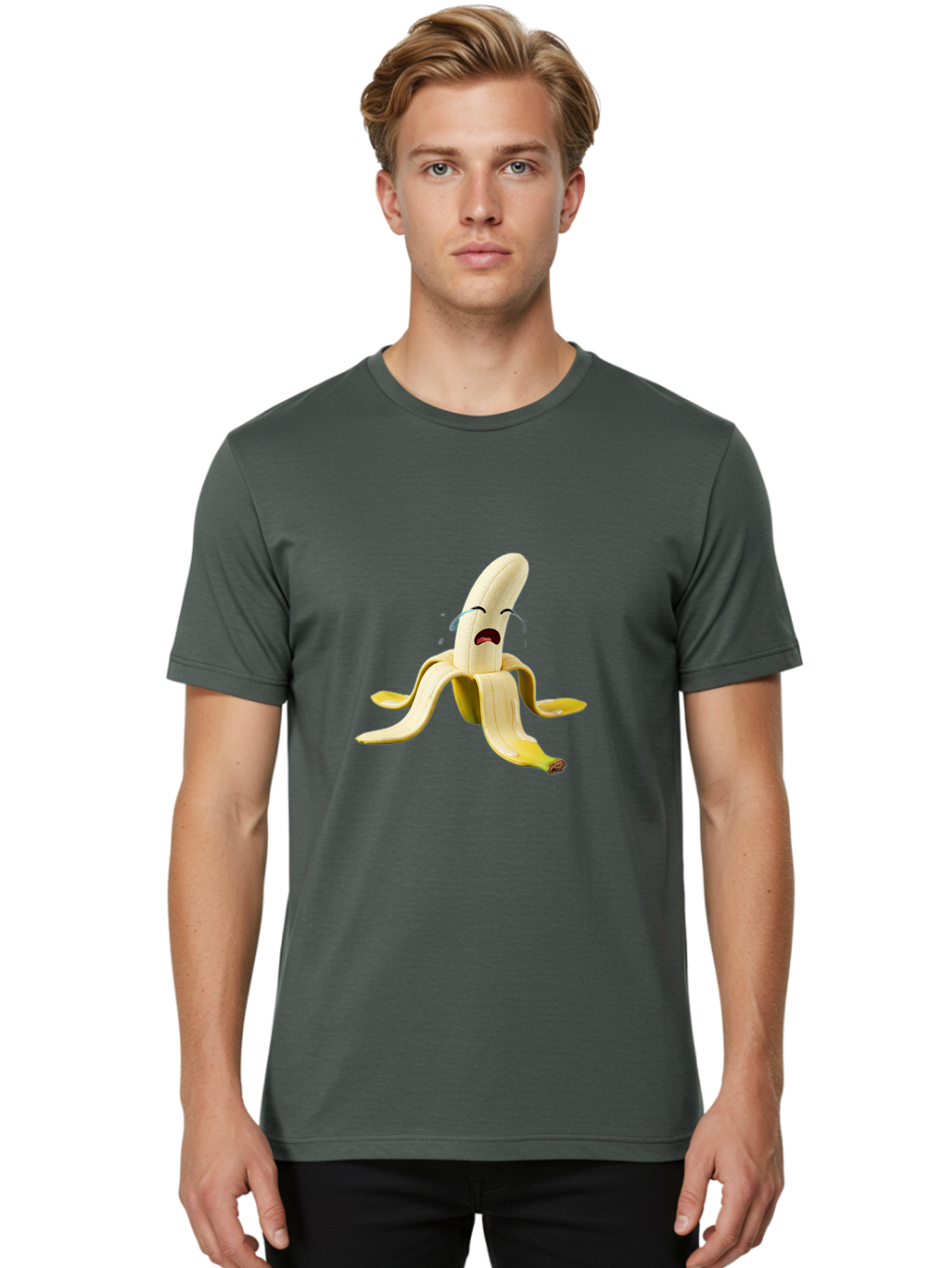 Crying-Banana Men'S Graphic Tee, 100% Cotton, Comfortable Casual Summer Wear, Machine Washable, Vintage Camera, Old Camera, Antique Camera, Black Camera, Classic Photography, Photography Equipment, Nostalgic Device, Film Camera, Camera Art Bam152