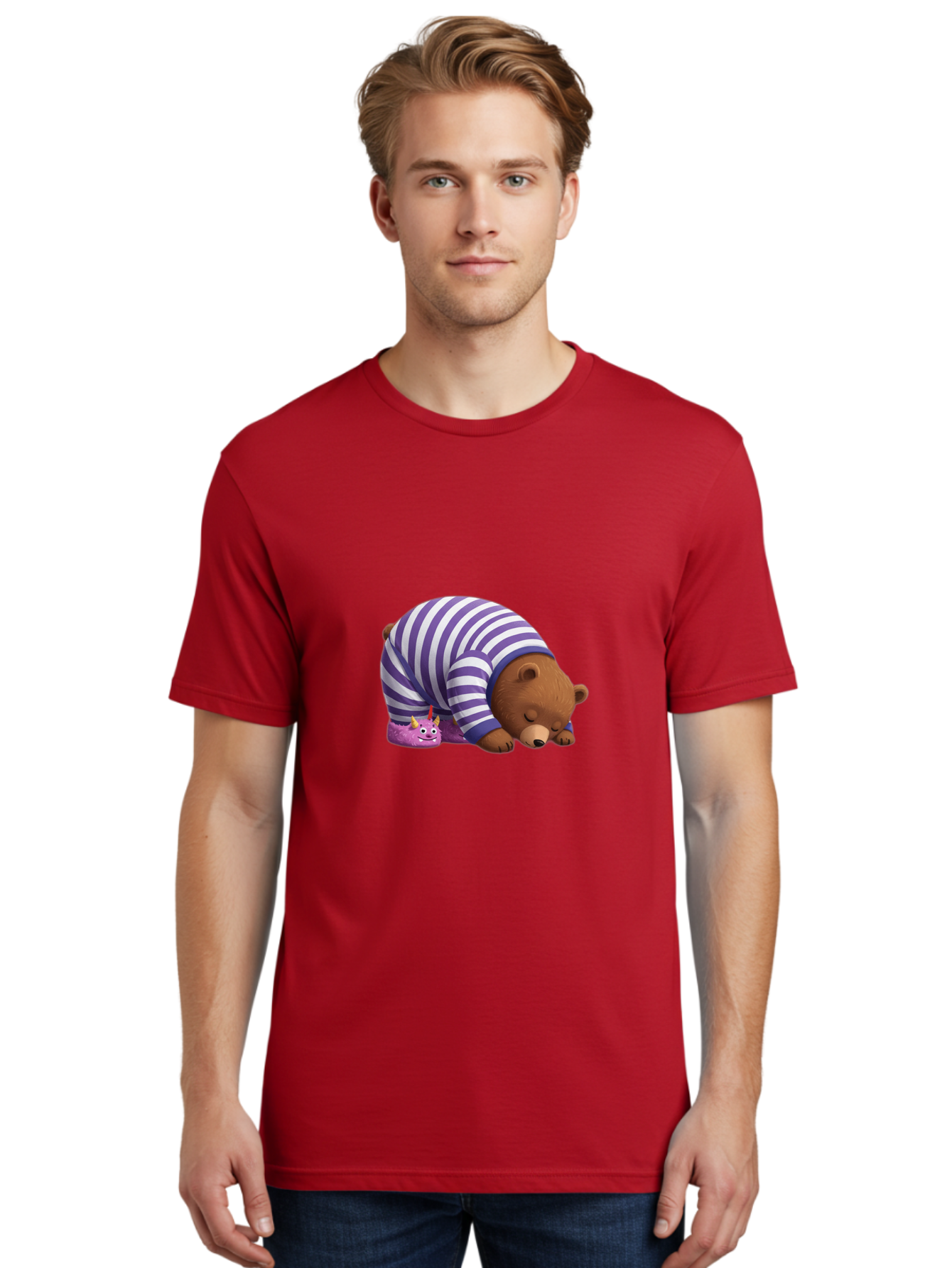 Crying-Bear-With-Unicorn-Slippers Men'S Graphic Tee, 100% Cotton, Comfortable Casual Summer Wear, Machine Washable, Vintage Camera, Old Camera, Antique Camera, Black Camera, Classic Photography, Photography Equipment, Nostalgic Device, Bam153