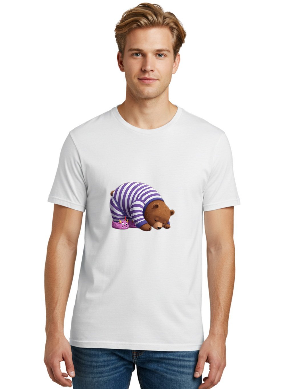 Crying-Bear-With-Unicorn-Slippers Men'S Graphic Tee, 100% Cotton, Comfortable Casual Summer Wear, Machine Washable, Vintage Camera, Old Camera, Antique Camera, Black Camera, Classic Photography, Photography Equipment, Nostalgic Device, Bam153