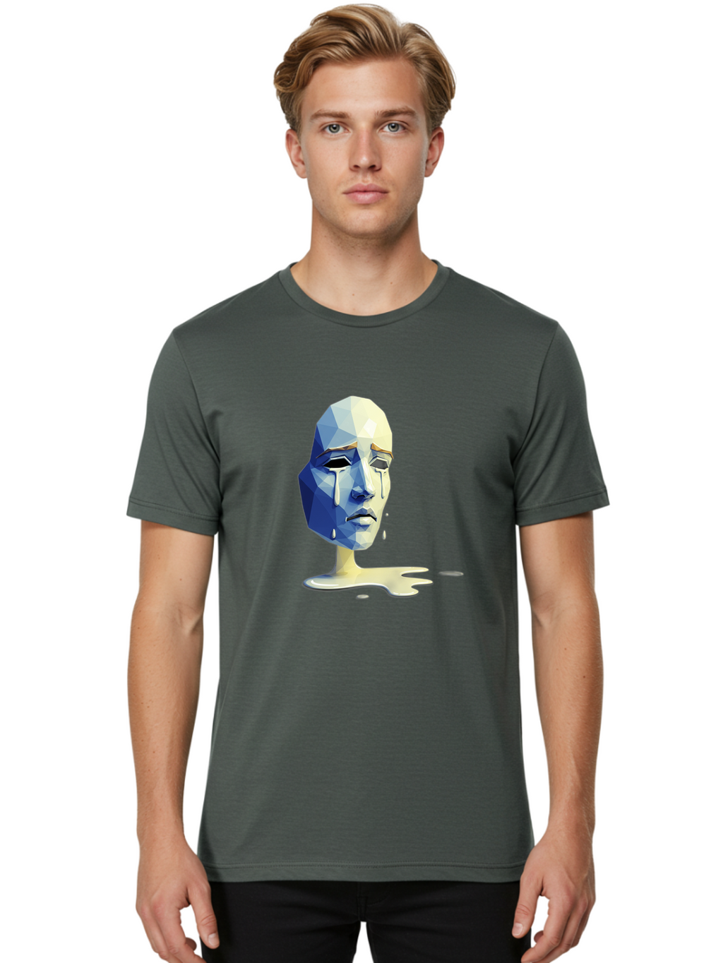 Crying-Head Men'S Graphic Tee, 100% Cotton, Comfortable Casual Summer Wear, Machine Washable, Vintage Camera, Old Camera, Antique Camera, Black Camera, Classic Photography, Photography Equipment, Nostalgic Device, Film Camera, Camera Art Bam159