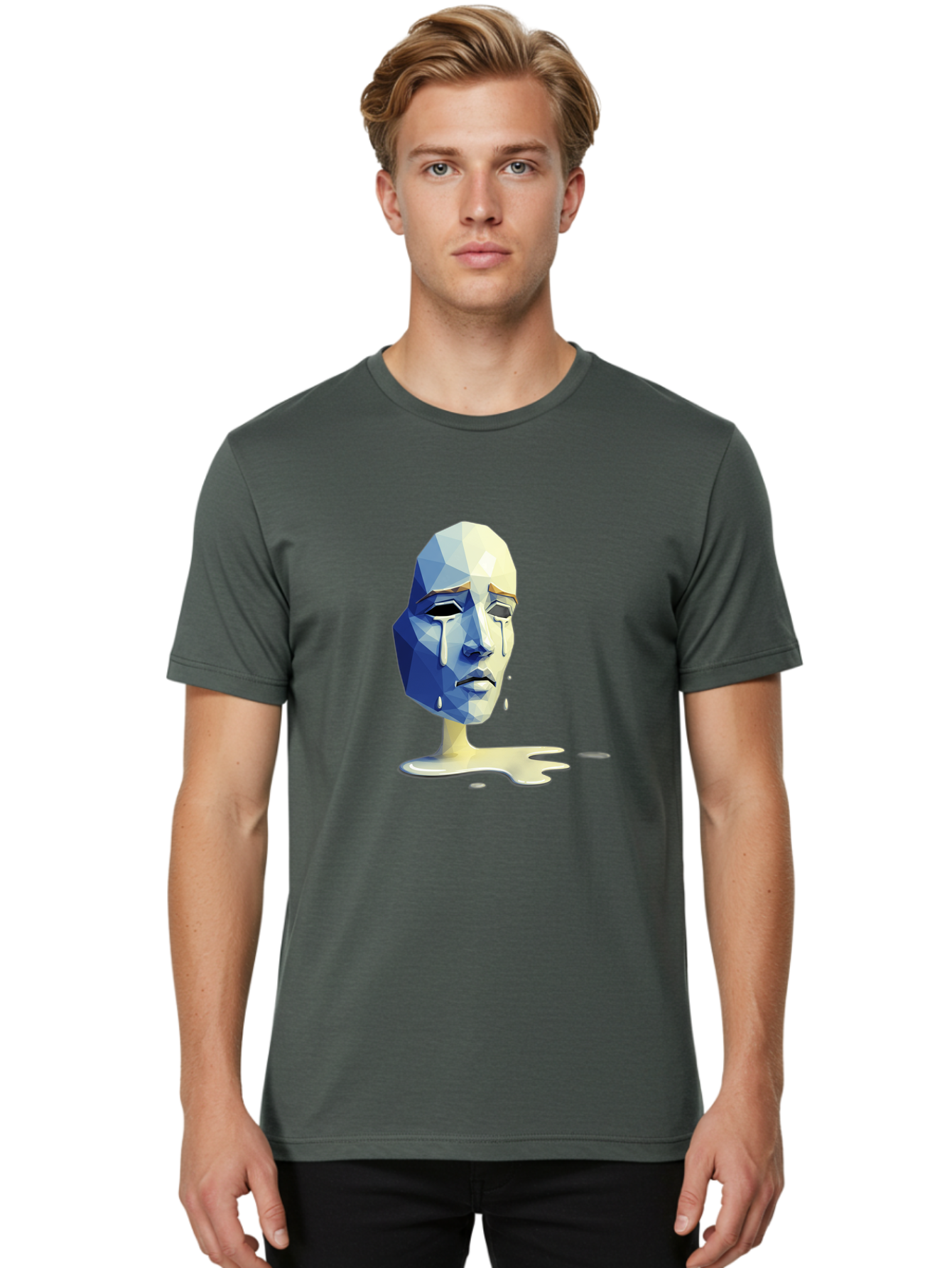 Crying-Head Men'S Graphic Tee, 100% Cotton, Comfortable Casual Summer Wear, Machine Washable, Vintage Camera, Old Camera, Antique Camera, Black Camera, Classic Photography, Photography Equipment, Nostalgic Device, Film Camera, Camera Art Bam159