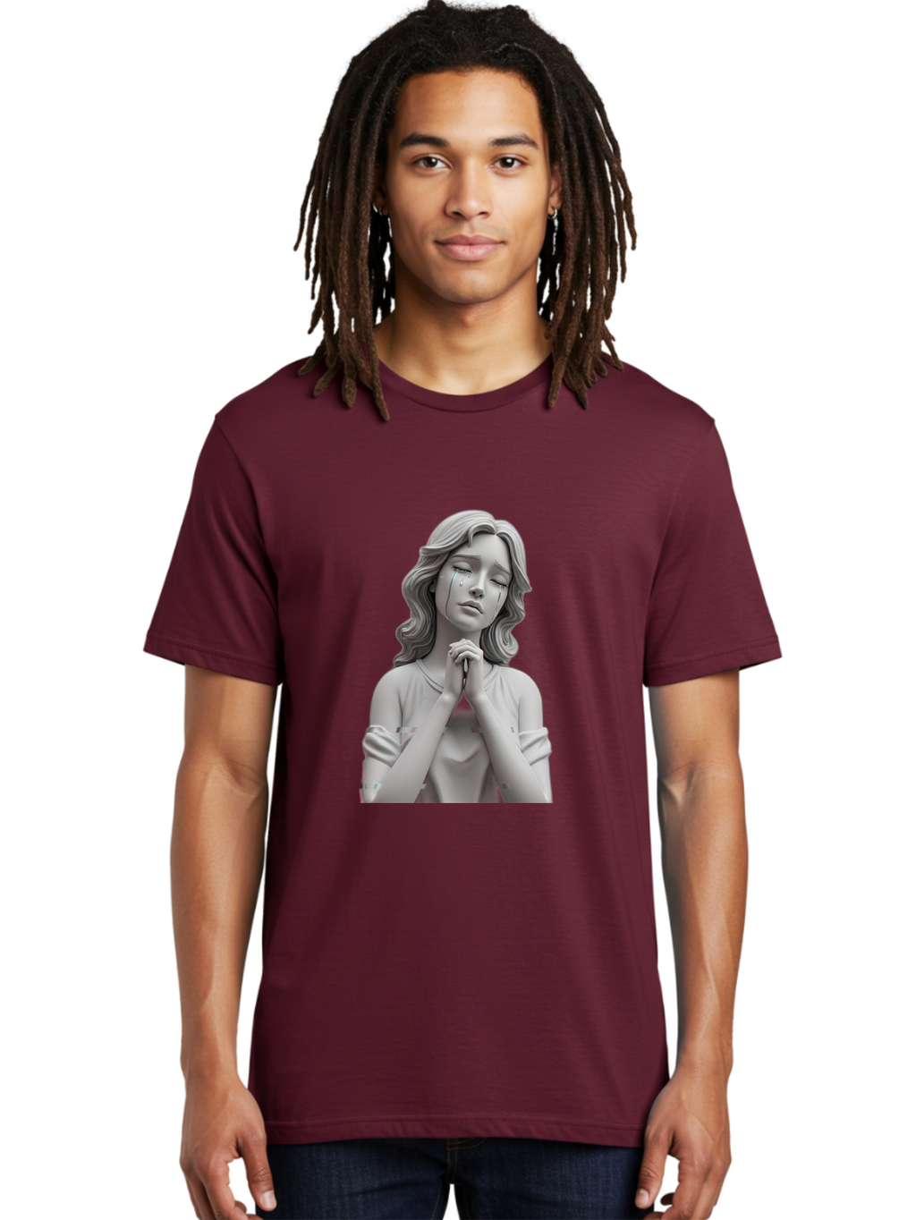 Crying-Lady-Statue Men'S Graphic Tee, 100% Cotton, Comfortable Casual Summer Wear, Machine Washable, Vintage Camera, Old Camera, Antique Camera, Black Camera, Classic Photography, Photography Equipment, Nostalgic Device, Film Camera, Bam160