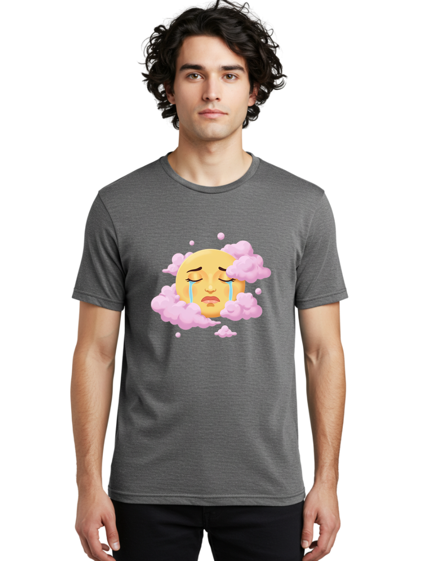 Crying-Moon-Face Men'S Graphic Tee, 100% Cotton, Comfortable Casual Summer Wear, Machine Washable, Vintage Camera, Old Camera, Antique Camera, Black Camera, Classic Photography, Photography Equipment, Nostalgic Device, Film Camera, Camera Art Bam161