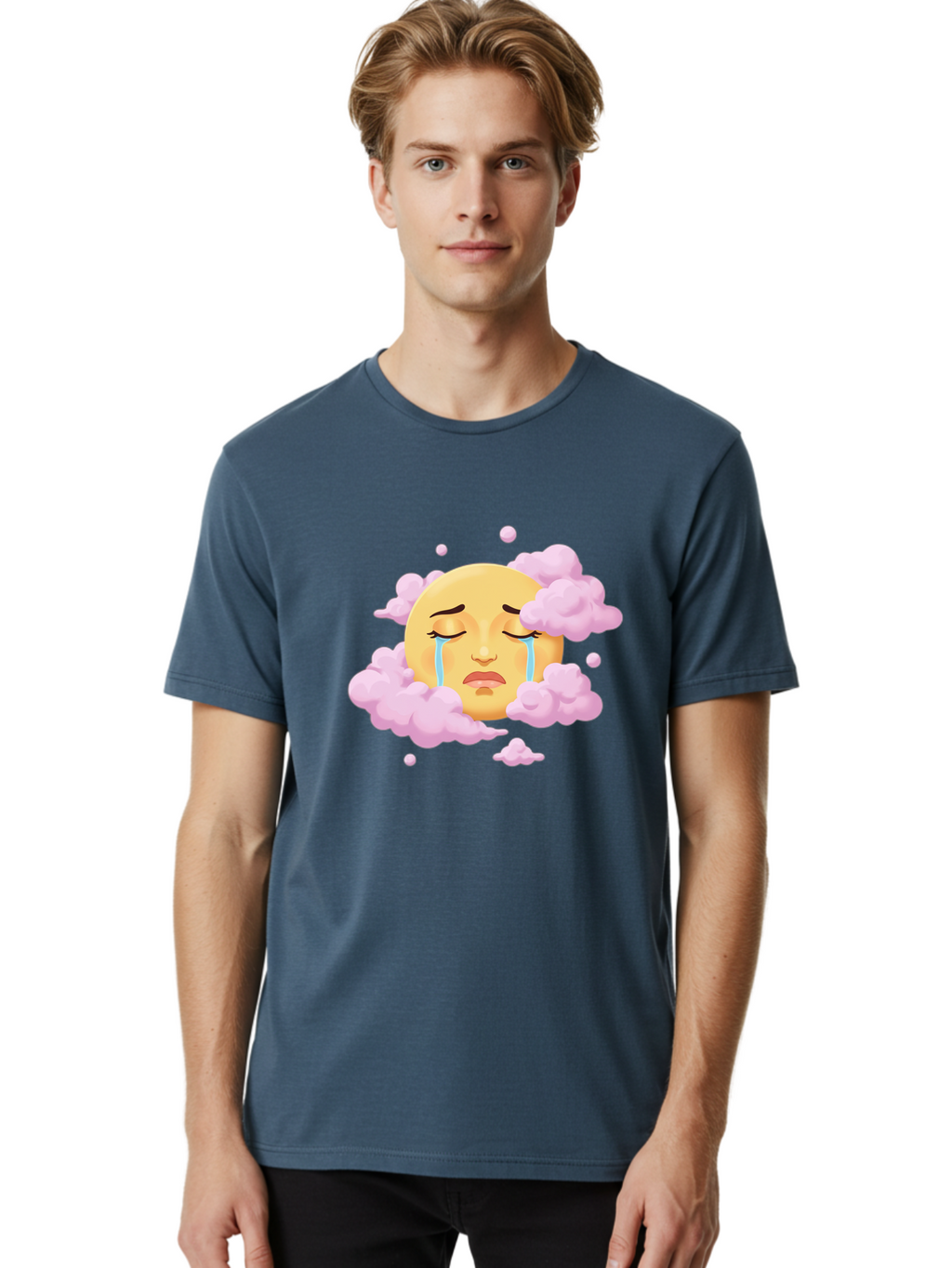 Crying-Moon-Face Men'S Graphic Tee, 100% Cotton, Comfortable Casual Summer Wear, Machine Washable, Vintage Camera, Old Camera, Antique Camera, Black Camera, Classic Photography, Photography Equipment, Nostalgic Device, Film Camera, Camera Art Bam161