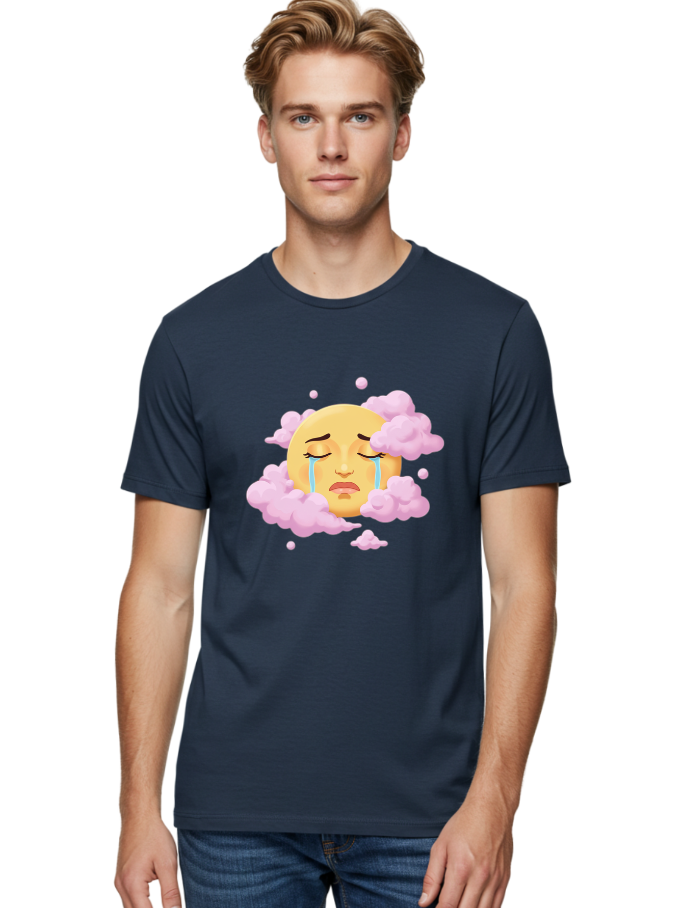 Crying-Moon-Face Men'S Graphic Tee, 100% Cotton, Comfortable Casual Summer Wear, Machine Washable, Vintage Camera, Old Camera, Antique Camera, Black Camera, Classic Photography, Photography Equipment, Nostalgic Device, Film Camera, Camera Art Bam161