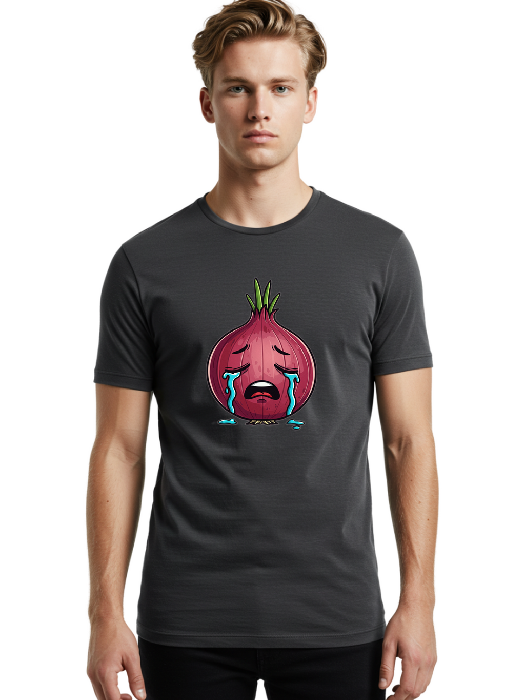 Crying-Onion-12 Men'S Graphic Tee, 100% Cotton, Comfortable Casual Summer Wear, Machine Washable, Vintage Camera, Old Camera, Antique Camera, Black Camera, Classic Photography, Photography Equipment, Nostalgic Device, Film Camera, Camera Art Bam165