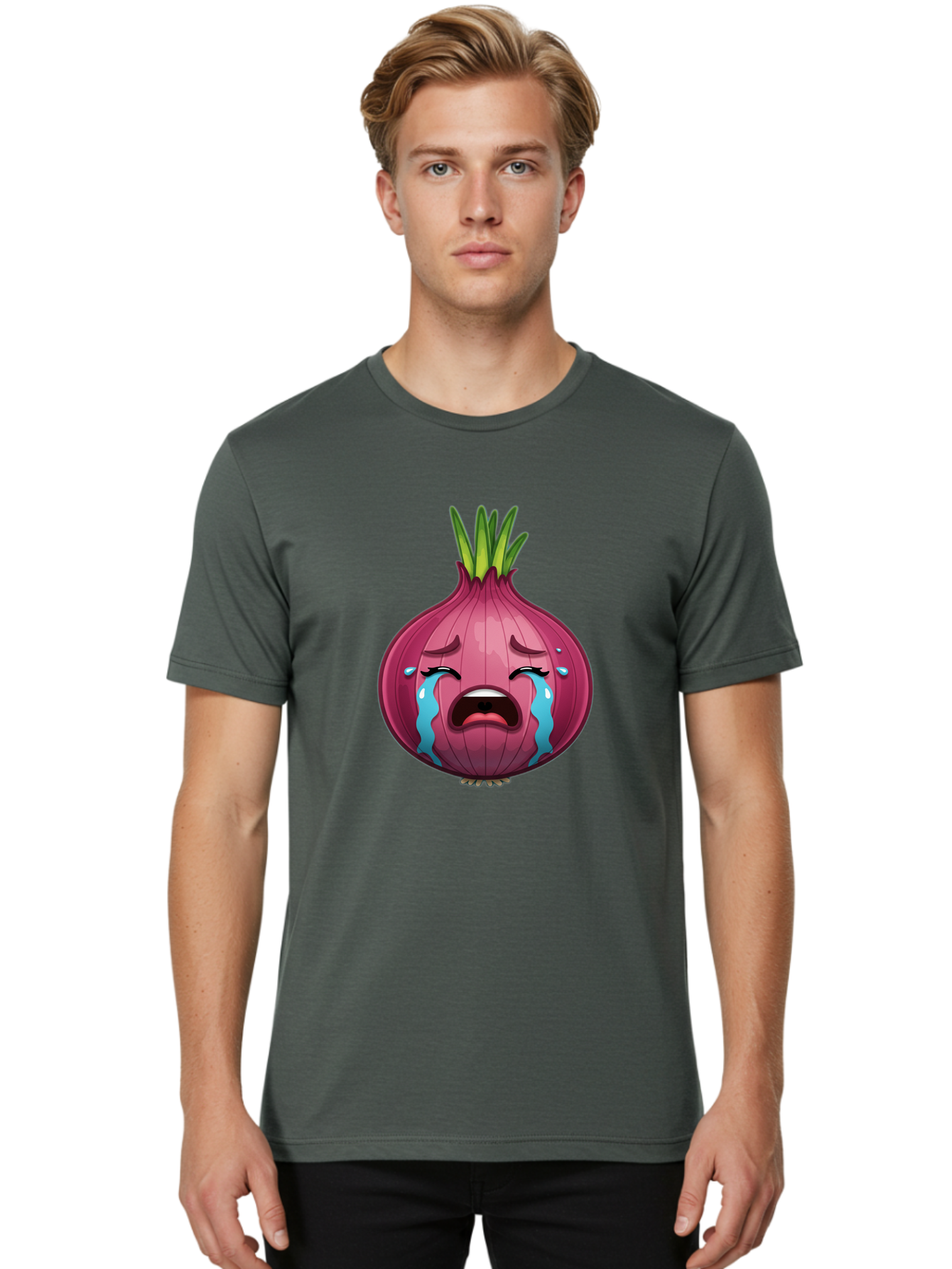 Crying-Onion-4 Men'S Graphic Tee, 100% Cotton, Comfortable Casual Summer Wear, Machine Washable, Vintage Camera, Old Camera, Antique Camera, Black Camera, Classic Photography, Photography Equipment, Nostalgic Device, Film Camera, Camera Art Bam168