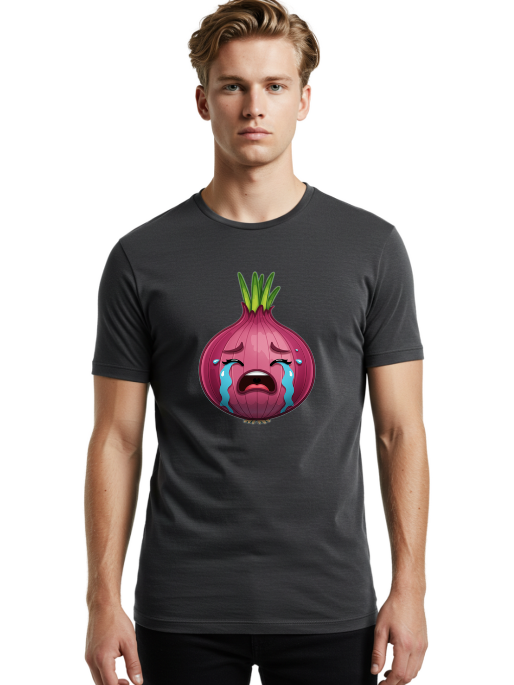 Crying-Onion-4 Men'S Graphic Tee, 100% Cotton, Comfortable Casual Summer Wear, Machine Washable, Vintage Camera, Old Camera, Antique Camera, Black Camera, Classic Photography, Photography Equipment, Nostalgic Device, Film Camera, Camera Art Bam168