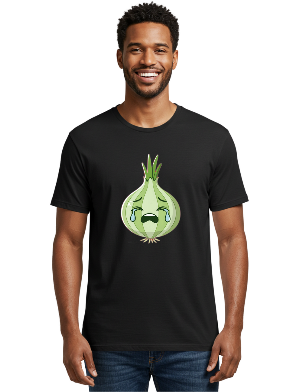 Crying-Onion-Emoji Men'S Graphic Tee, 100% Cotton, Comfortable Casual Summer Wear, Machine Washable, Vintage Camera, Old Camera, Antique Camera, Black Camera, Classic Photography, Photography Equipment, Nostalgic Device, Film Camera, Bam174