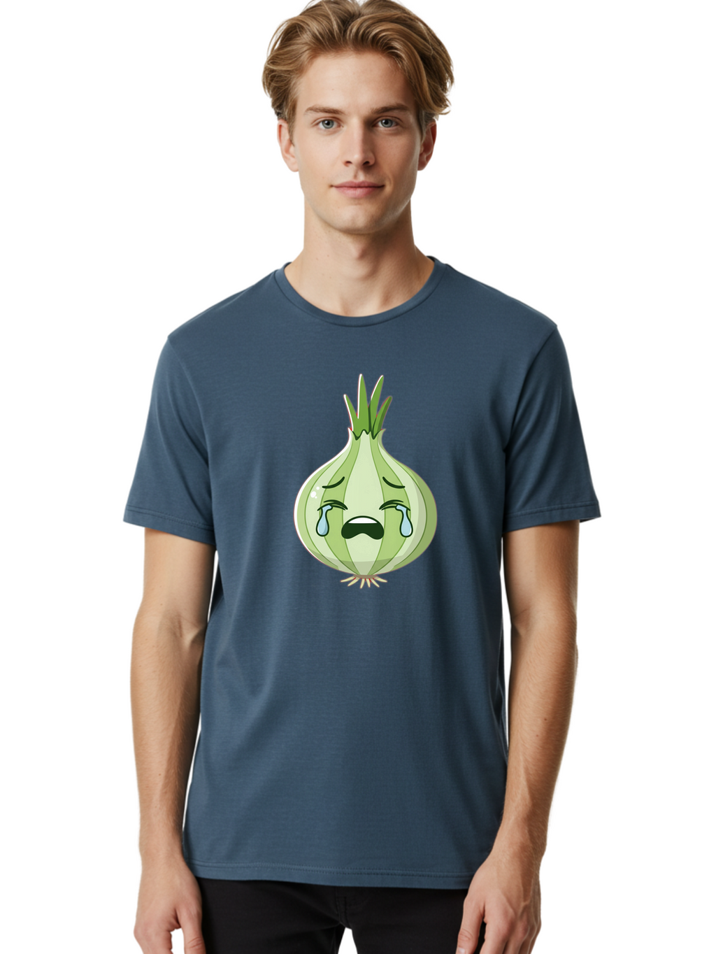 Crying-Onion-Emoji Men'S Graphic Tee, 100% Cotton, Comfortable Casual Summer Wear, Machine Washable, Vintage Camera, Old Camera, Antique Camera, Black Camera, Classic Photography, Photography Equipment, Nostalgic Device, Film Camera, Bam174