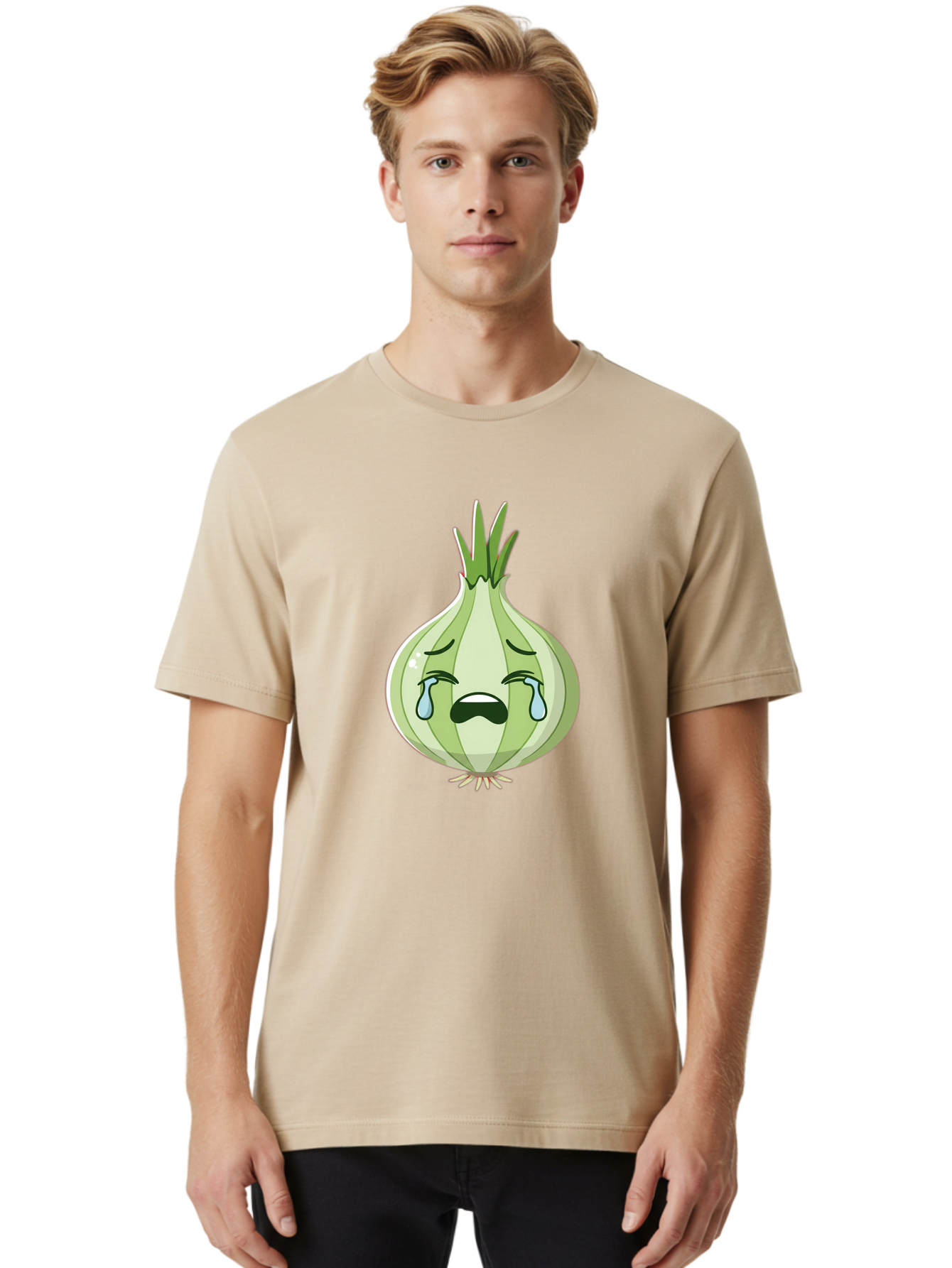 Crying-Onion-Emoji Men'S Graphic Tee, 100% Cotton, Comfortable Casual Summer Wear, Machine Washable, Vintage Camera, Old Camera, Antique Camera, Black Camera, Classic Photography, Photography Equipment, Nostalgic Device, Film Camera, Bam174