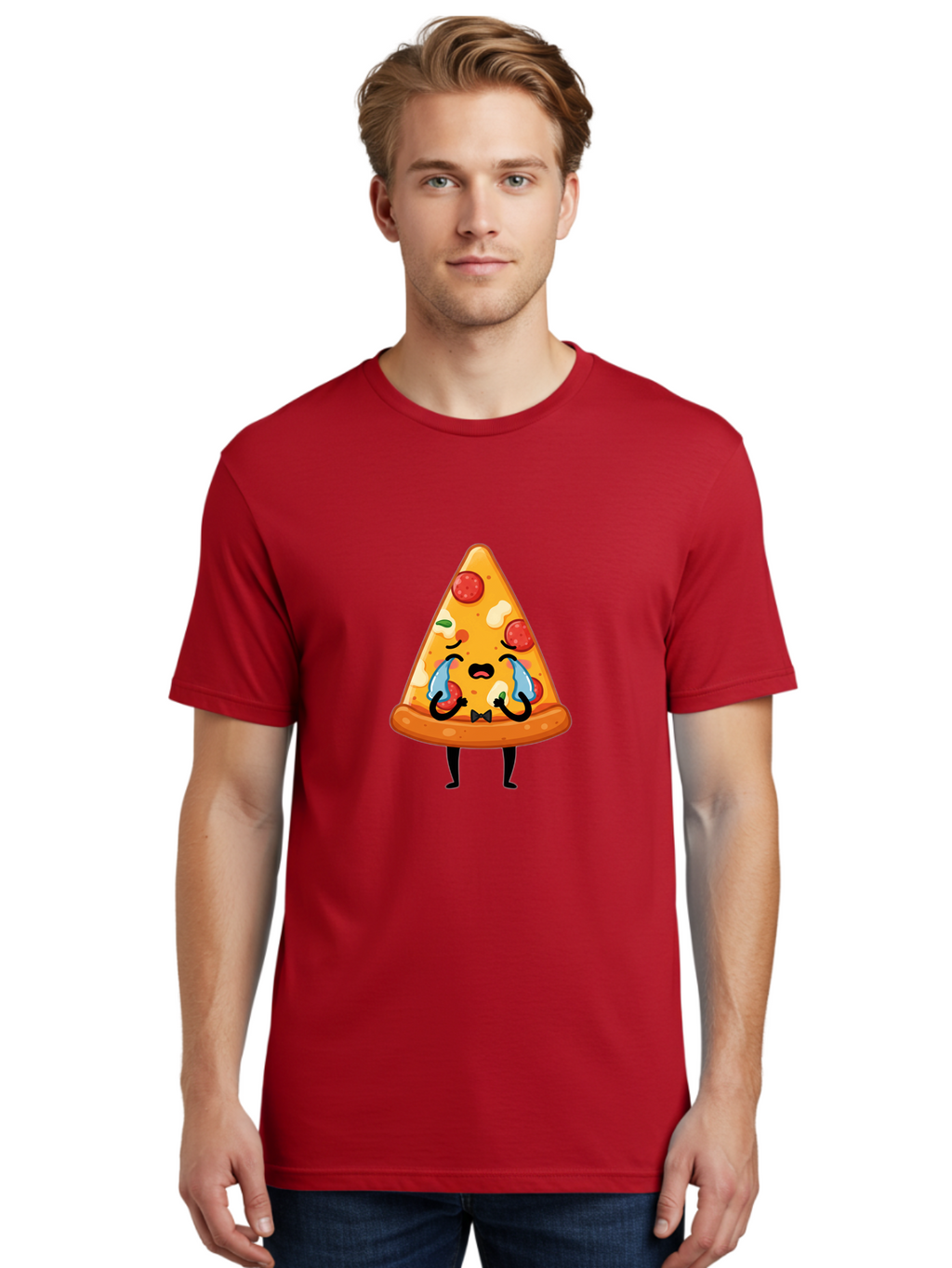 Crying-Pizza-Slice Men'S Graphic Tee, 100% Cotton, Comfortable Casual Summer Wear, Machine Washable, Vintage Camera, Old Camera, Antique Camera, Black Camera, Classic Photography, Photography Equipment, Nostalgic Device, Film Camera, Bam177