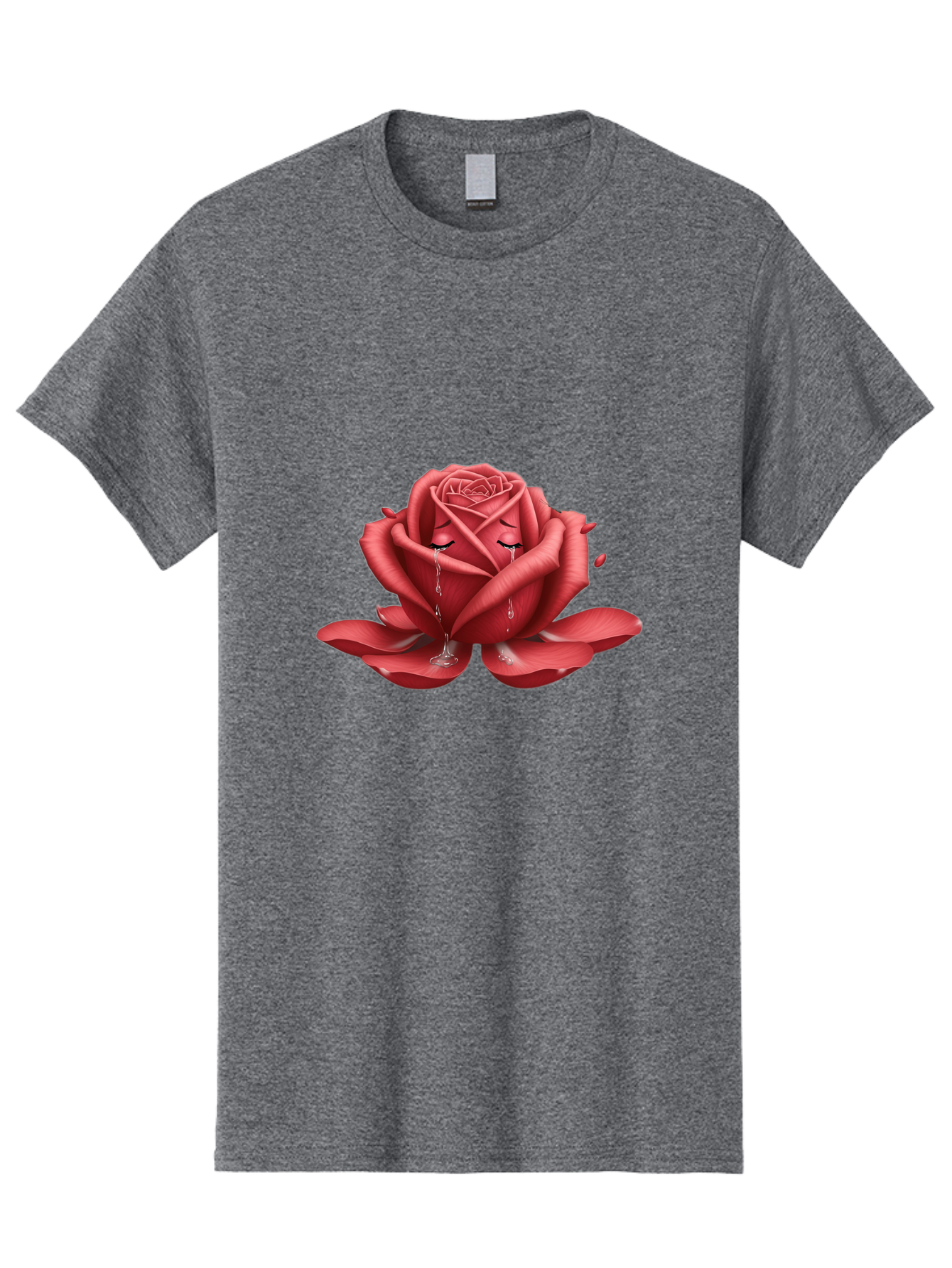 Crying-Rose-1 Men'S Graphic Tee, 100% Cotton, Comfortable Casual Summer Wear, Machine Washable, Vintage Camera, Old Camera, Antique Camera, Black Camera, Classic Photography, Photography Equipment, Nostalgic Device, Film Camera, Camera Art Bam178