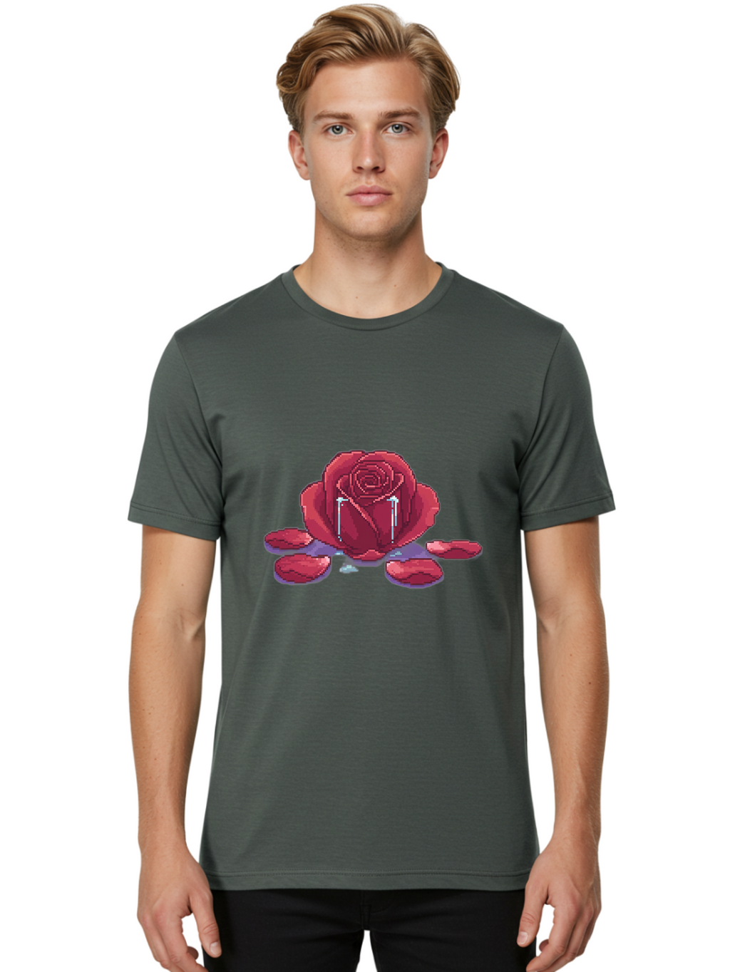 Crying-Rose Men'S Graphic Tee, 100% Cotton, Comfortable Casual Summer Wear, Machine Washable, Vintage Camera, Old Camera, Antique Camera, Black Camera, Classic Photography, Photography Equipment, Nostalgic Device, Film Camera, Camera Art Bam179