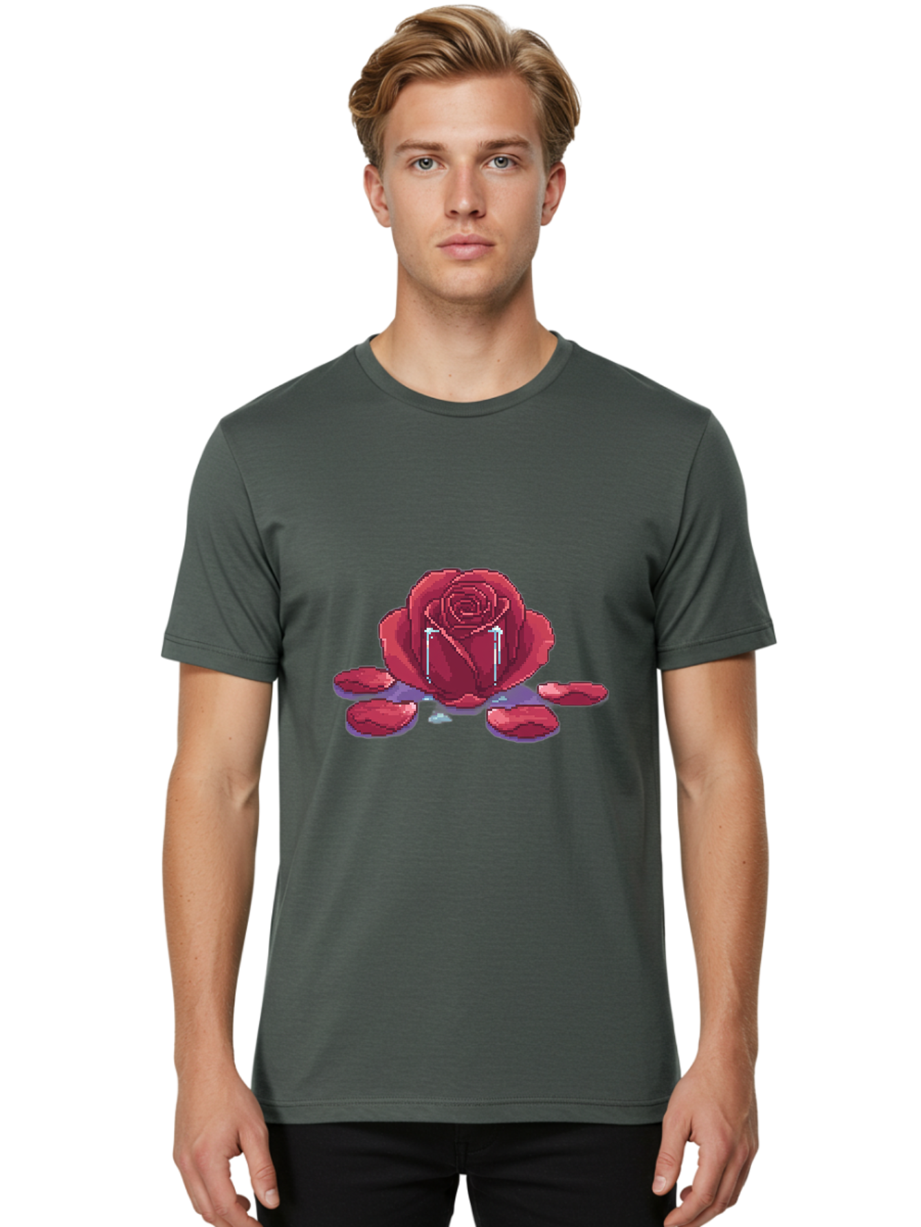 Crying-Rose Men'S Graphic Tee, 100% Cotton, Comfortable Casual Summer Wear, Machine Washable, Vintage Camera, Old Camera, Antique Camera, Black Camera, Classic Photography, Photography Equipment, Nostalgic Device, Film Camera, Camera Art Bam179