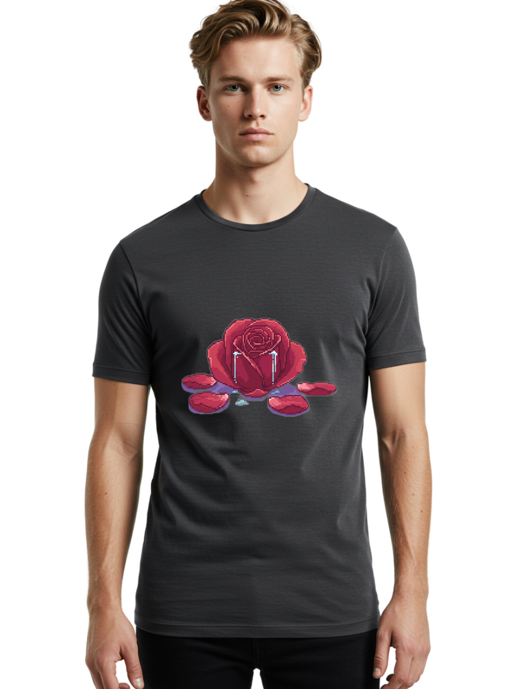 Crying-Rose Men'S Graphic Tee, 100% Cotton, Comfortable Casual Summer Wear, Machine Washable, Vintage Camera, Old Camera, Antique Camera, Black Camera, Classic Photography, Photography Equipment, Nostalgic Device, Film Camera, Camera Art Bam179