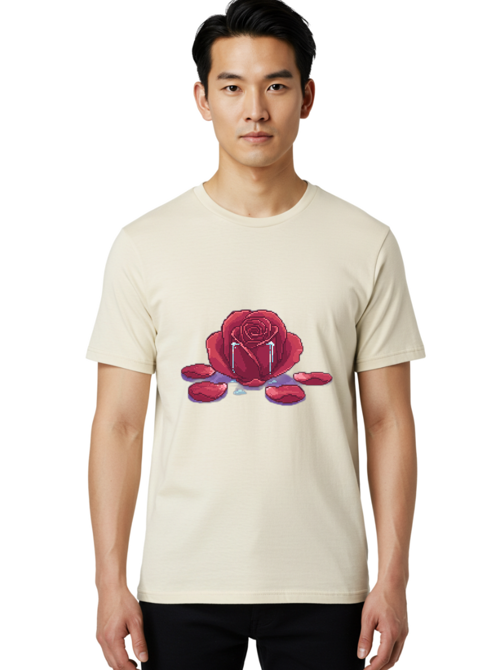 Crying-Rose Men'S Graphic Tee, 100% Cotton, Comfortable Casual Summer Wear, Machine Washable, Vintage Camera, Old Camera, Antique Camera, Black Camera, Classic Photography, Photography Equipment, Nostalgic Device, Film Camera, Camera Art Bam179