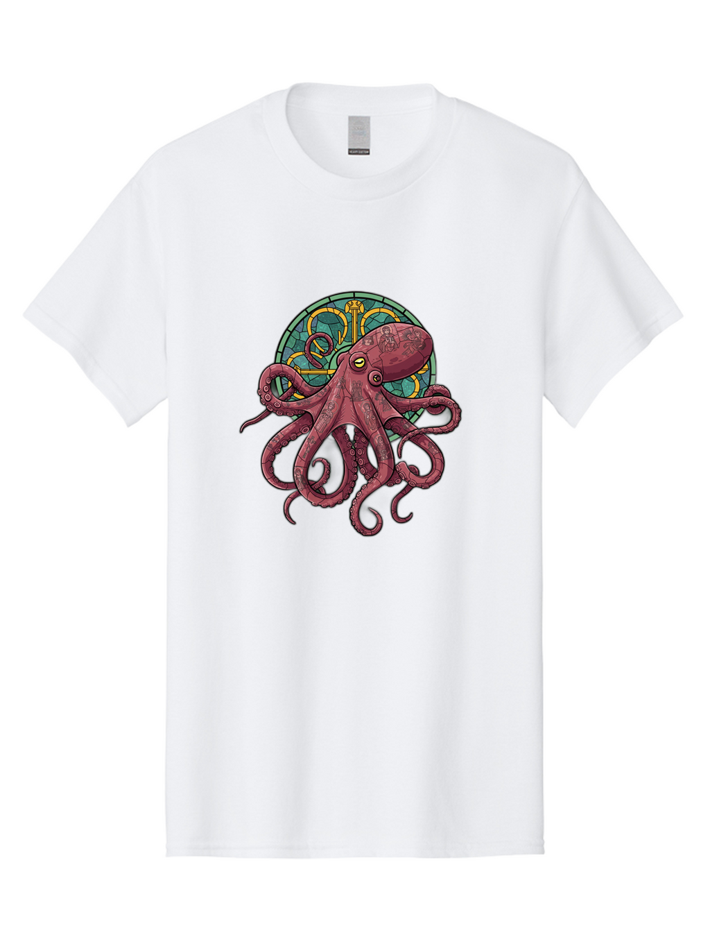 Cthulhu-Octopus Men'S Graphic Tee, 100% Cotton, Comfortable Casual Summer Wear, Machine Washable, Vintage Camera, Old Camera, Antique Camera, Black Camera, Classic Photography, Photography Equipment, Nostalgic Device, Film Camera, Camera Art Bam182