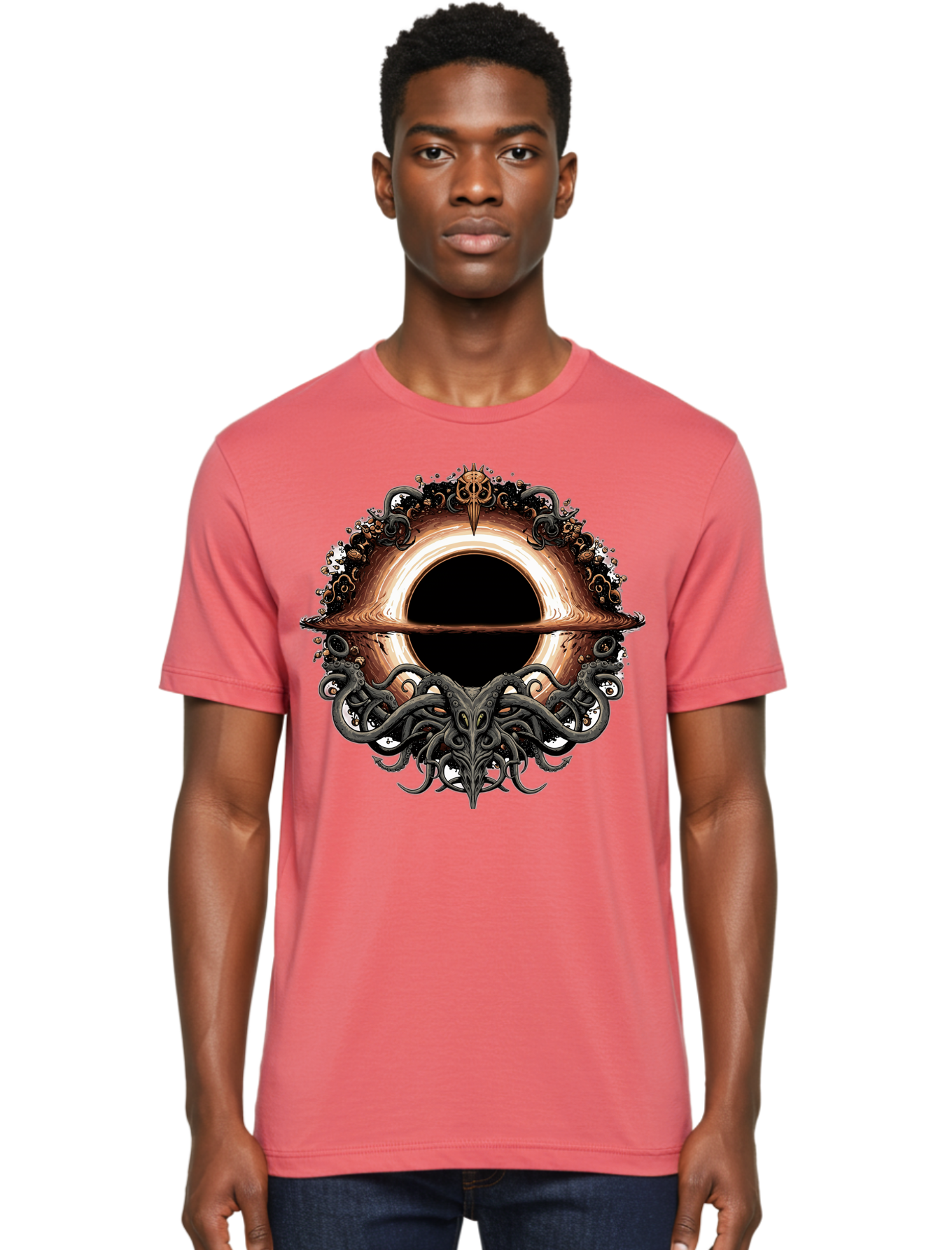 Cthulhu-Portal Men'S Graphic Tee, 100% Cotton, Comfortable Casual Summer Wear, Machine Washable, Vintage Camera, Old Camera, Antique Camera, Black Camera, Classic Photography, Photography Equipment, Nostalgic Device, Film Camera, Camera Art Bam183